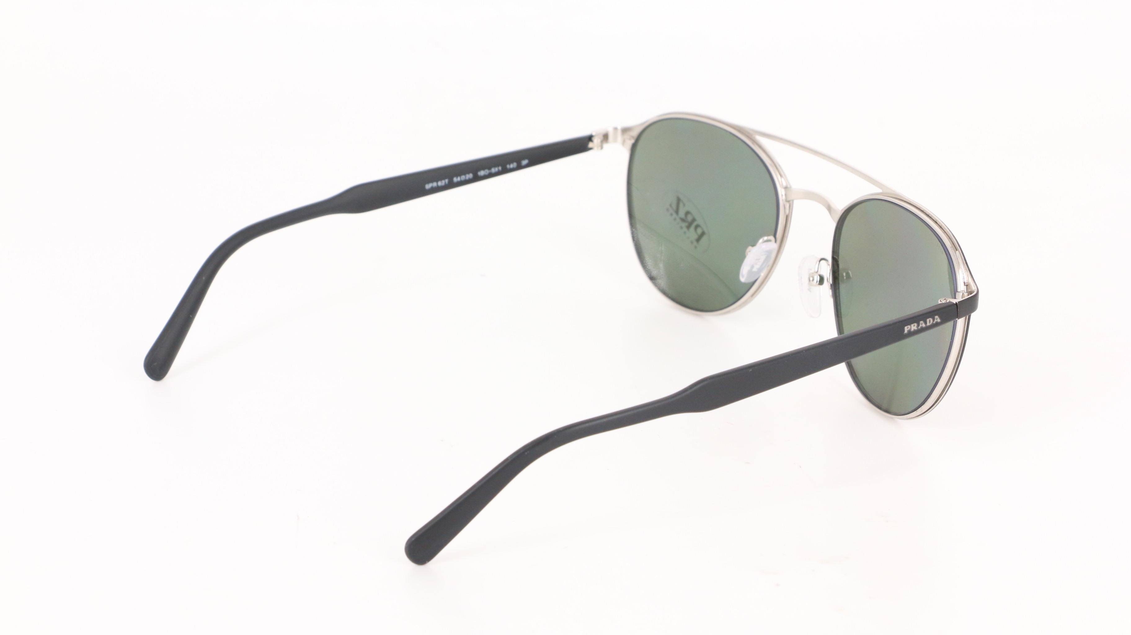 Prada SPR62T Polarized Round Sunglasses with Case and Box