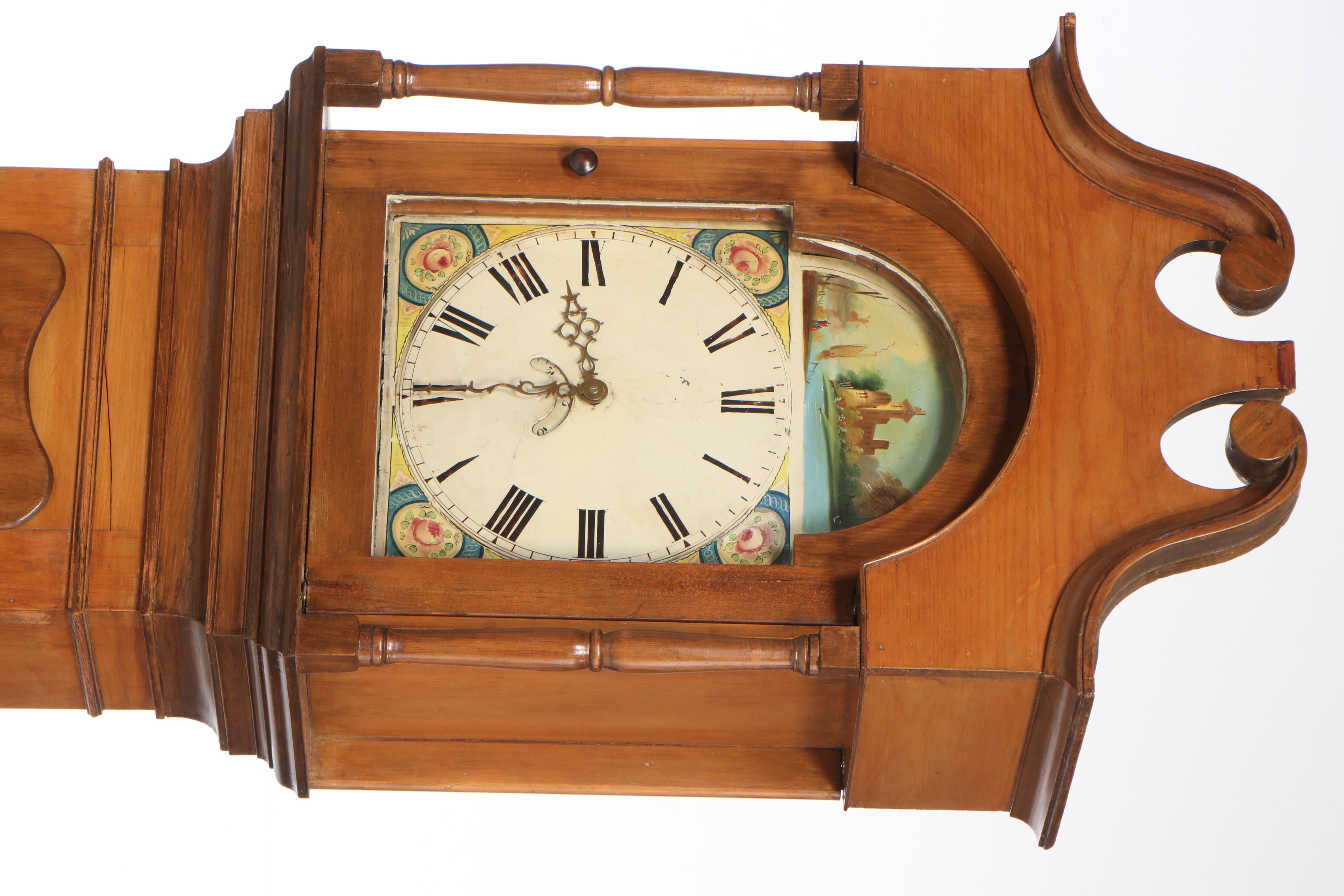 Edmund Parry of Llandilo Pine Long Case Clock, Early to Mid 19th Century