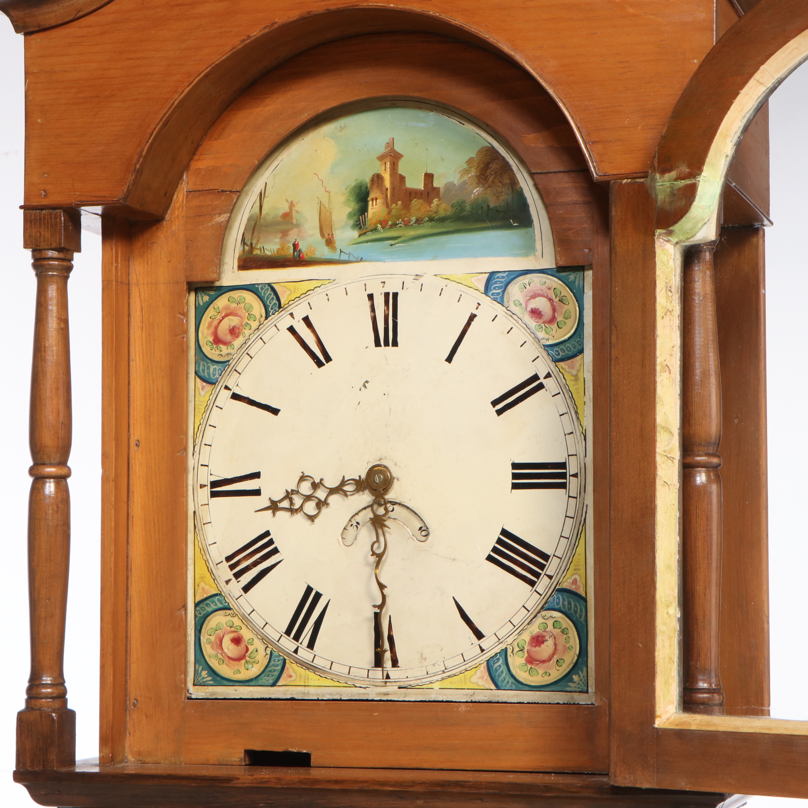 Edmund Parry of Llandilo Pine Long Case Clock, Early to Mid 19th Century