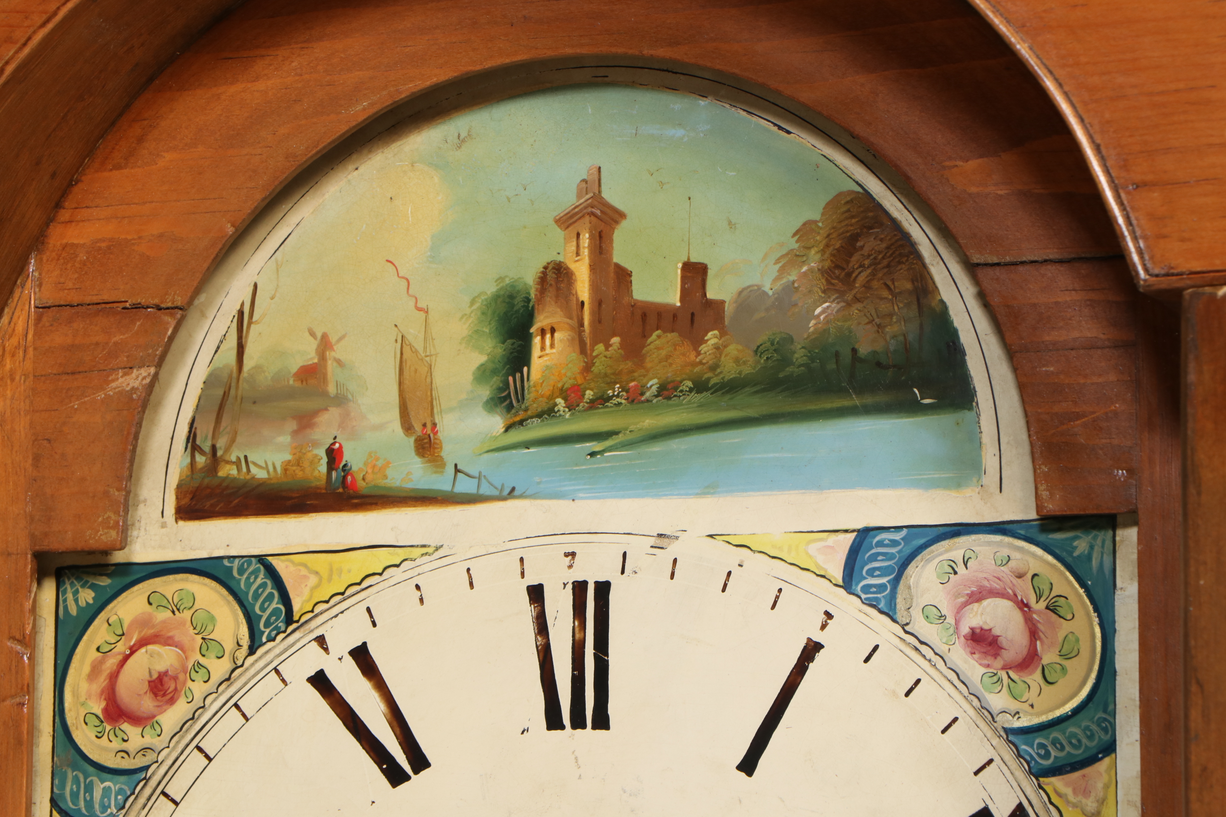 Edmund Parry of Llandilo Pine Long Case Clock, Early to Mid 19th Century