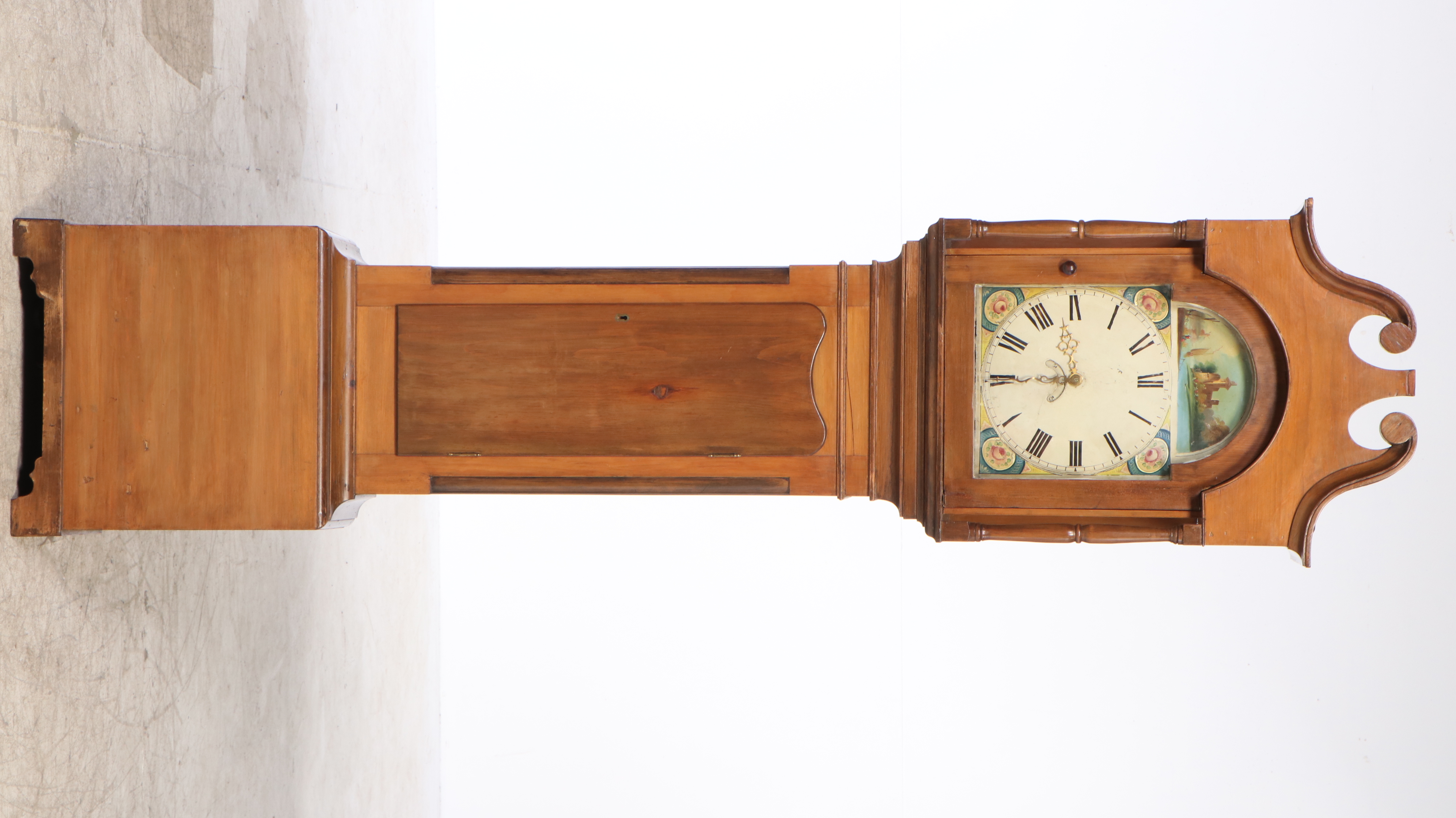 Edmund Parry of Llandilo Pine Long Case Clock, Early to Mid 19th Century