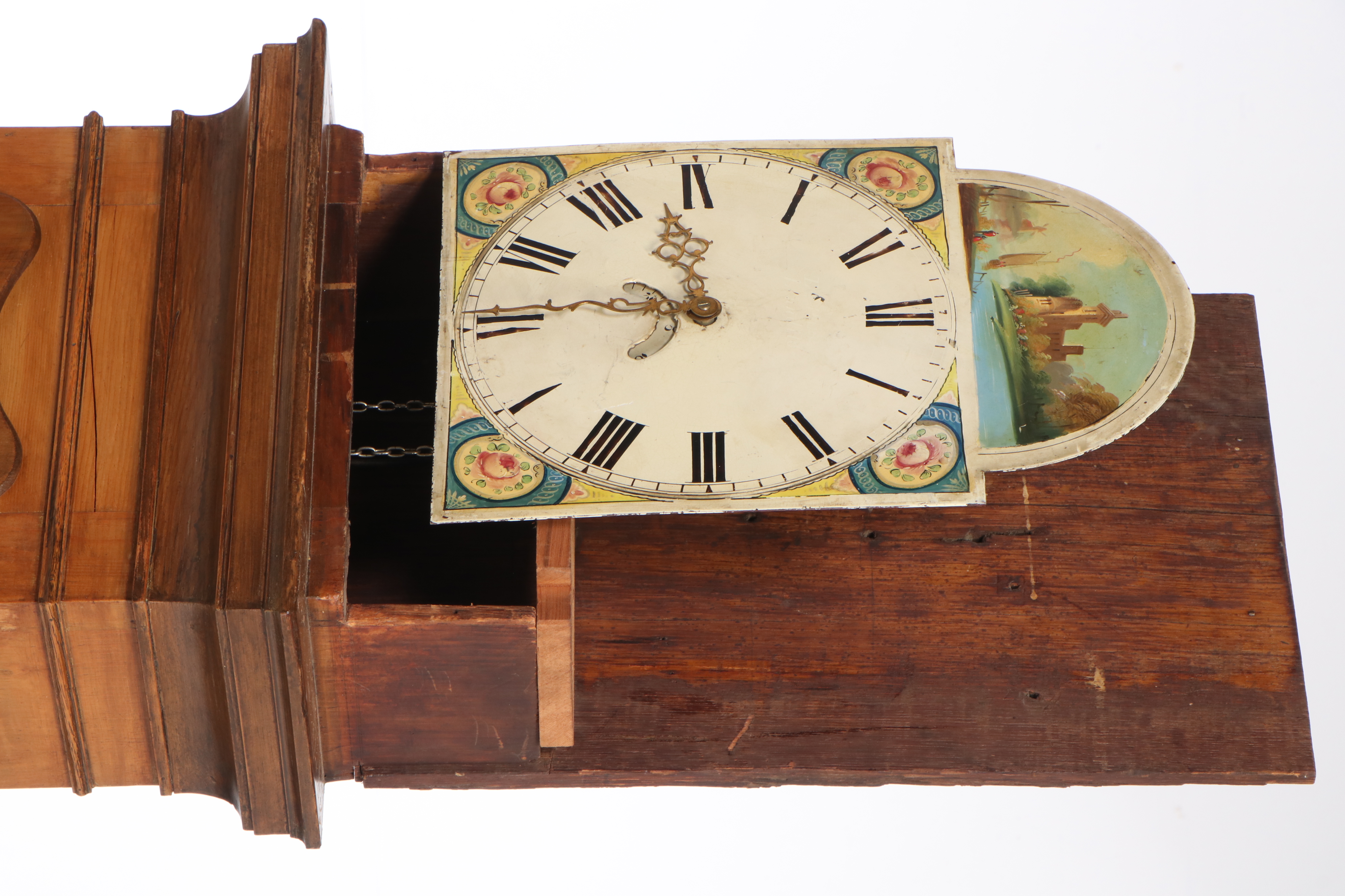 Edmund Parry of Llandilo Pine Long Case Clock, Early to Mid 19th Century