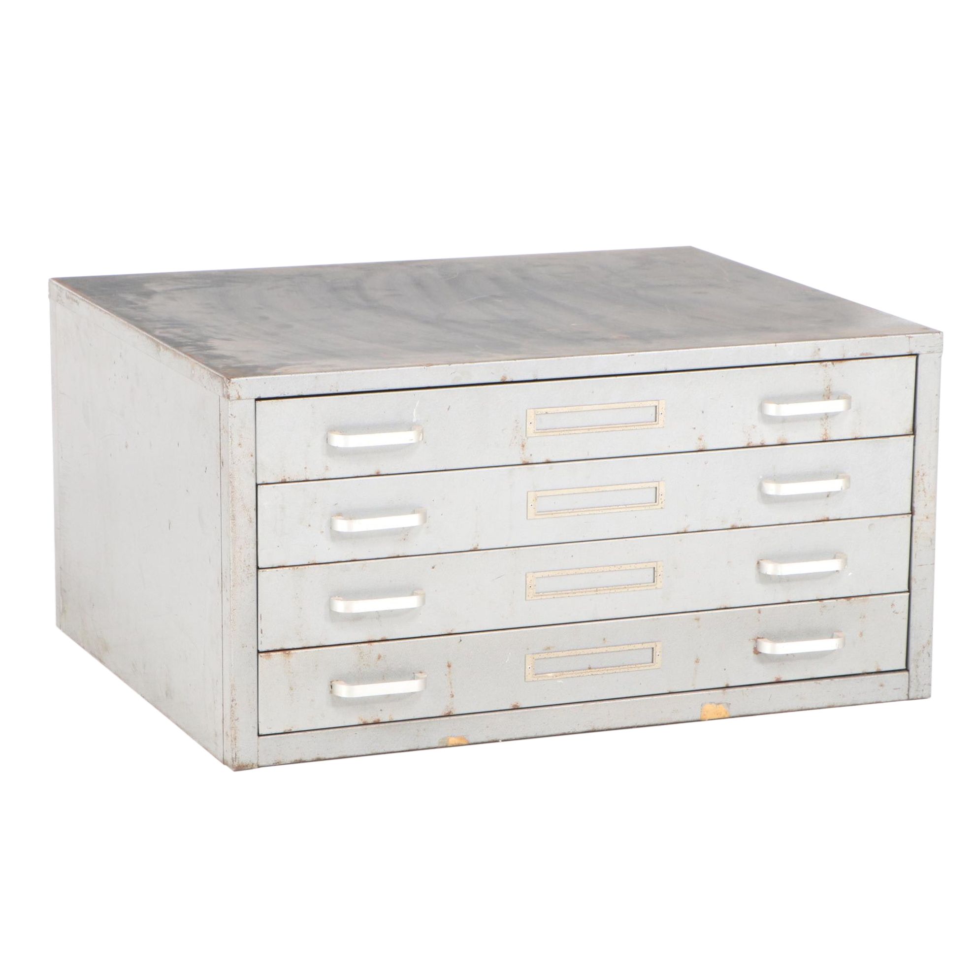 Steel Four Drawer Flat File Cabinet
