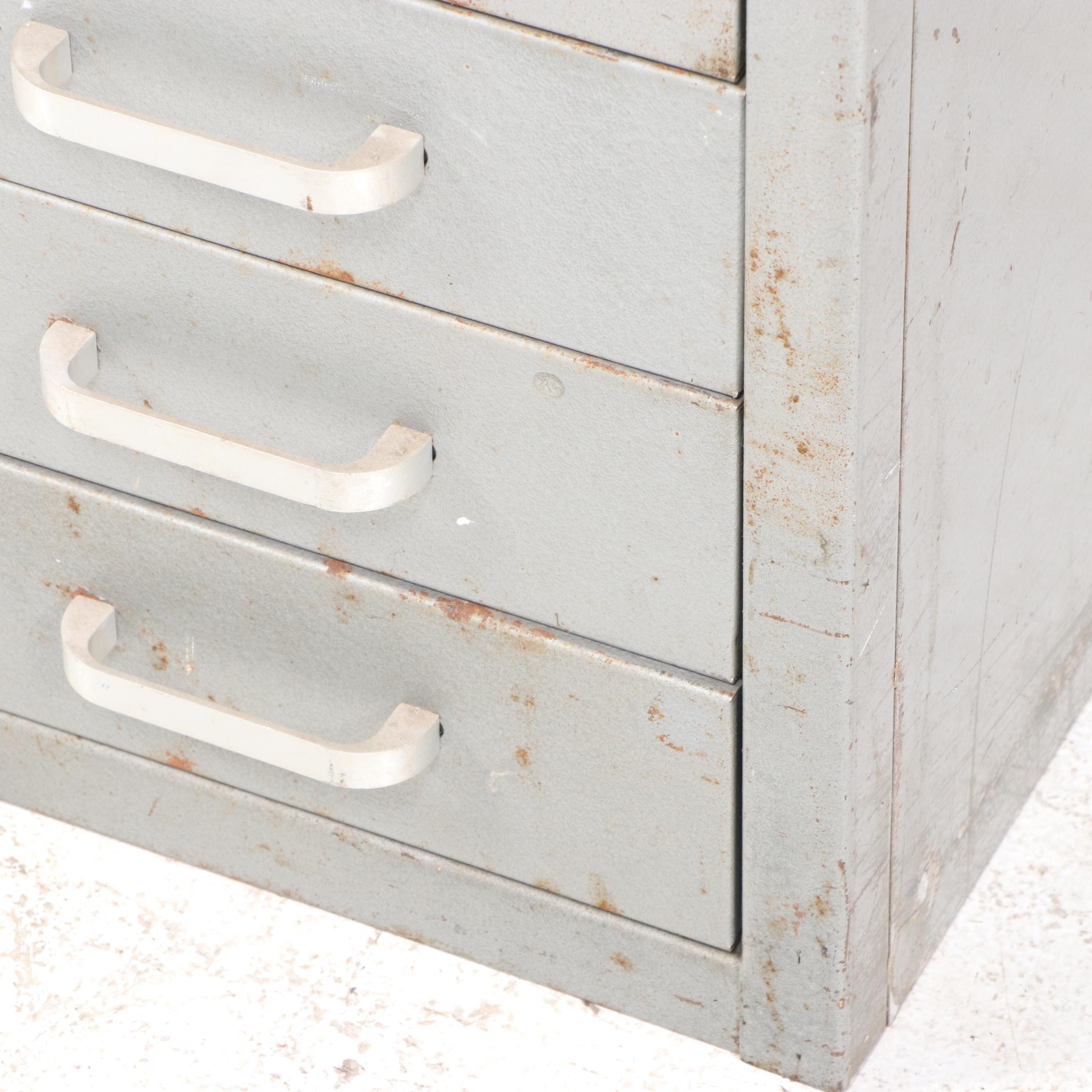 Steel Four Drawer Flat File Cabinet