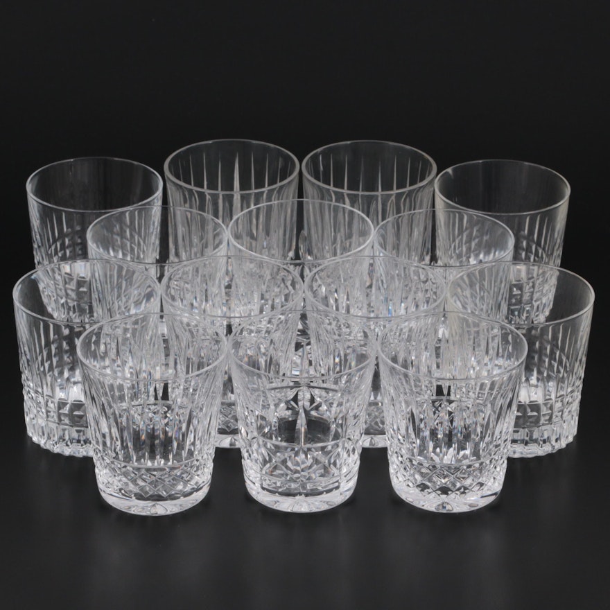 Towle "Serenade" Double Old Fashioned Glasses with Other Old Fashioned Glasses