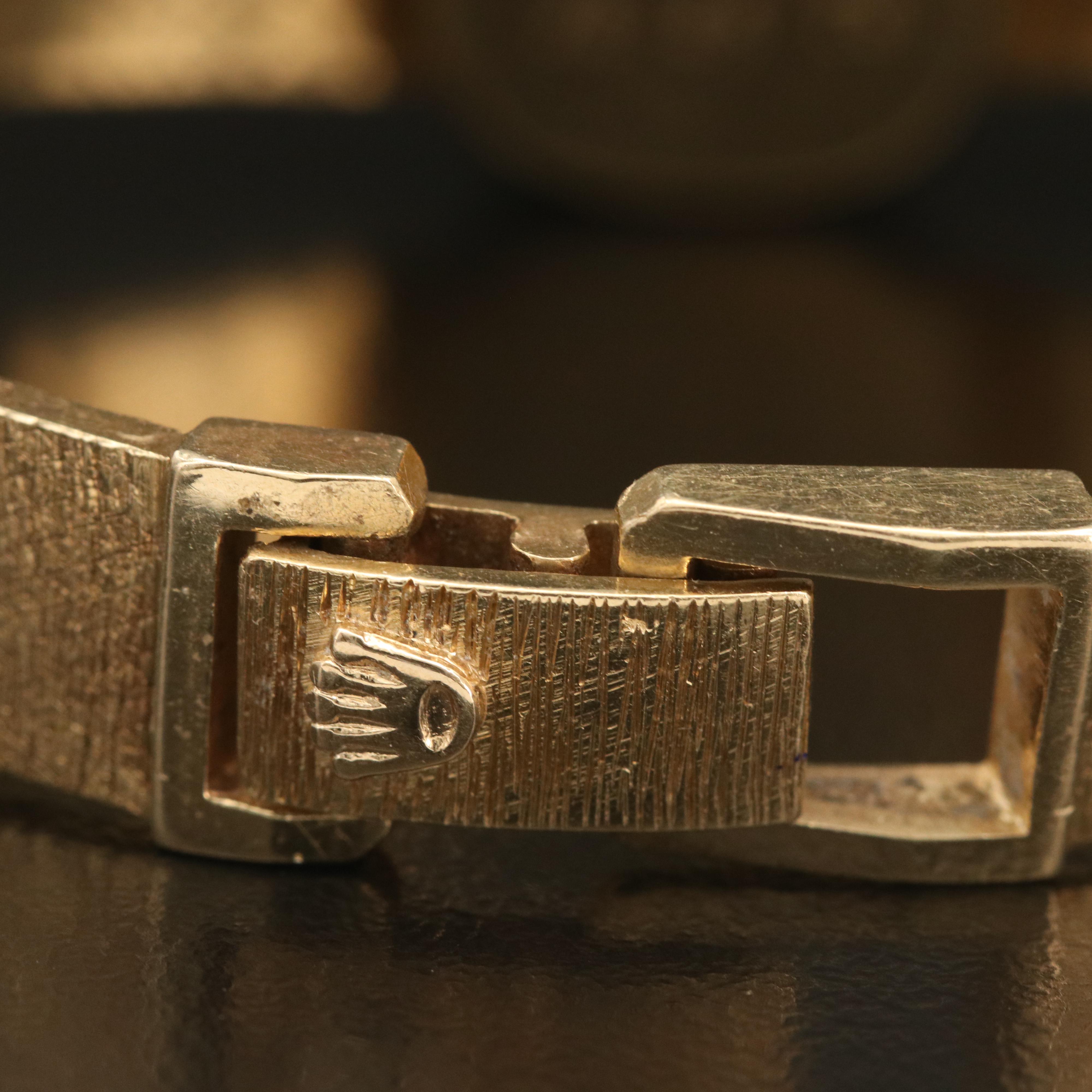 14K Rolex Stem Wind Watch, Circa 1976