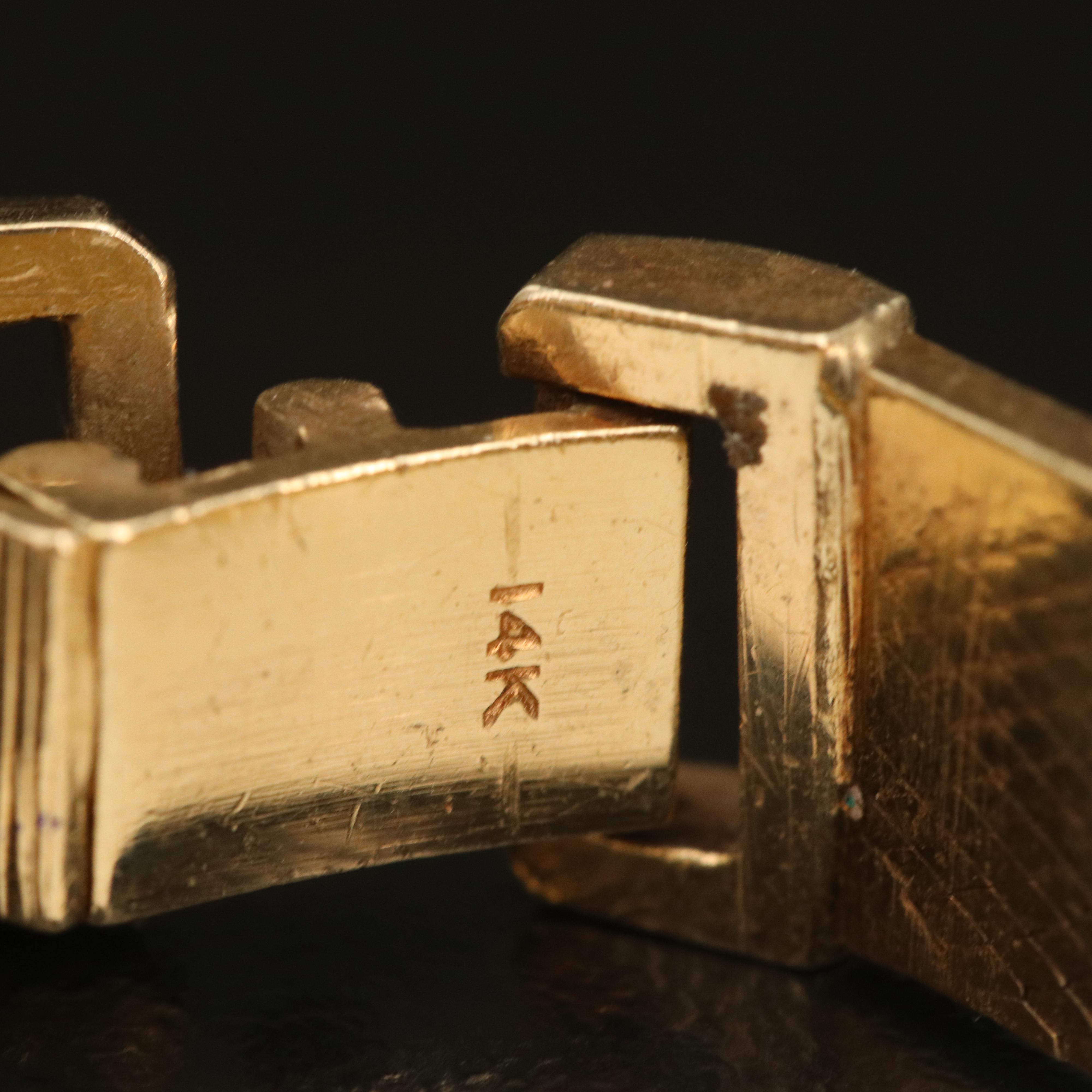 14K Rolex Stem Wind Watch, Circa 1976