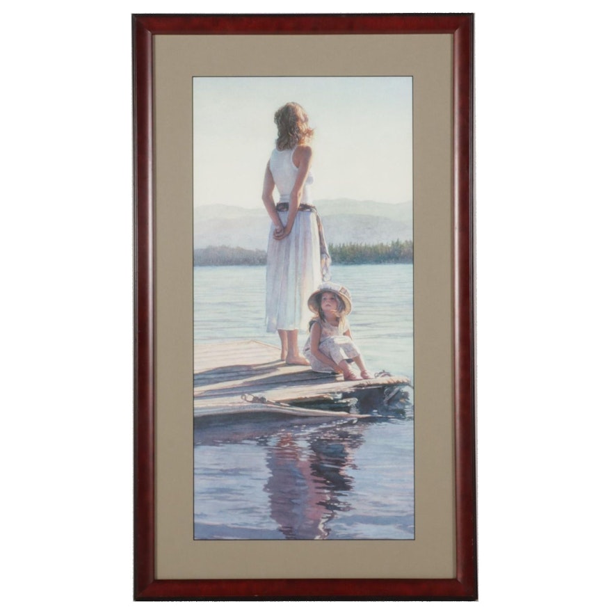 Offset Lithograph After Steve Hanks "Sharing in Silence," 2004