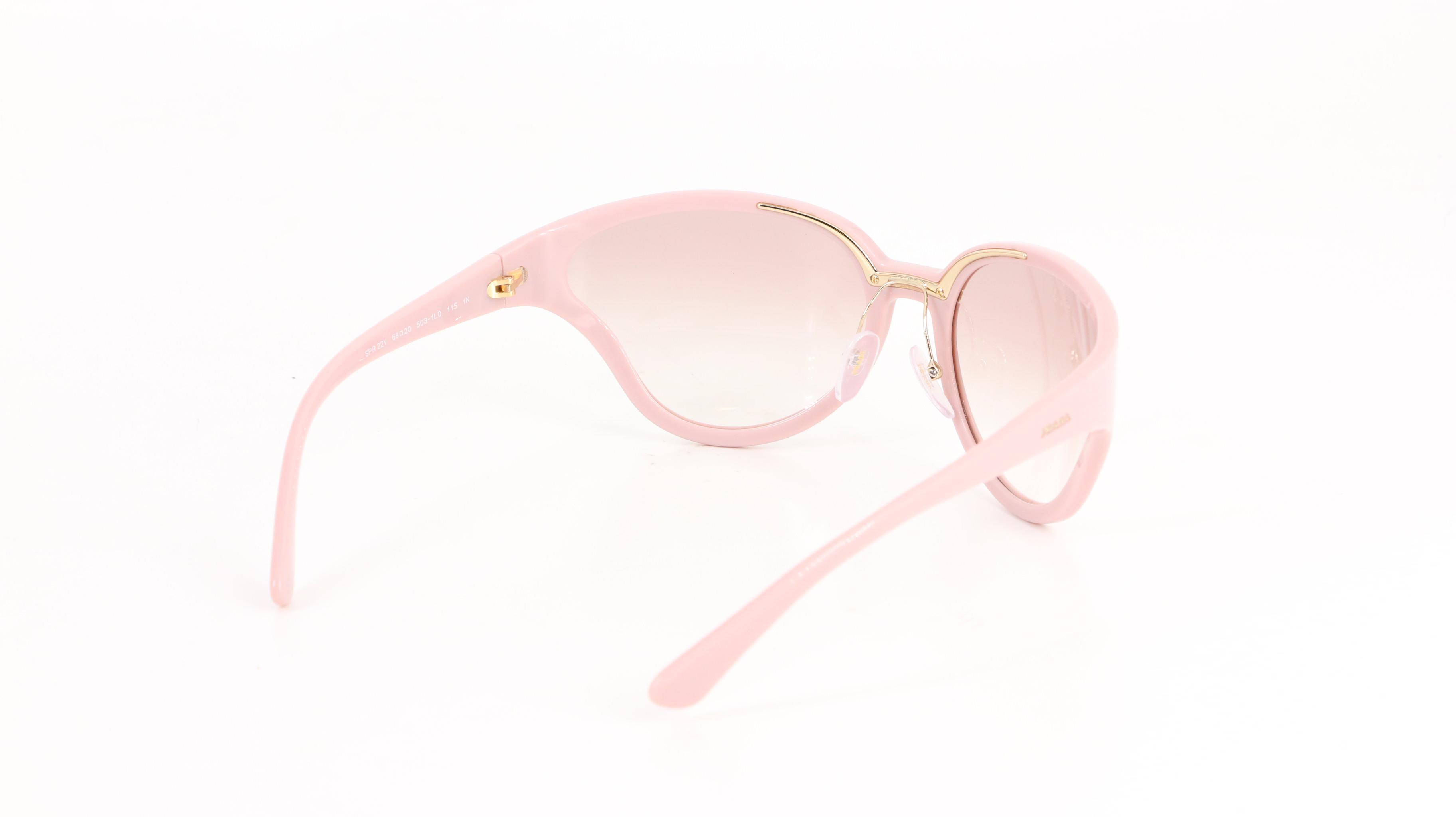 Prada Catwalk Pink SPR 22V Sunglasses with Light Ombré Lenses and Includes Box