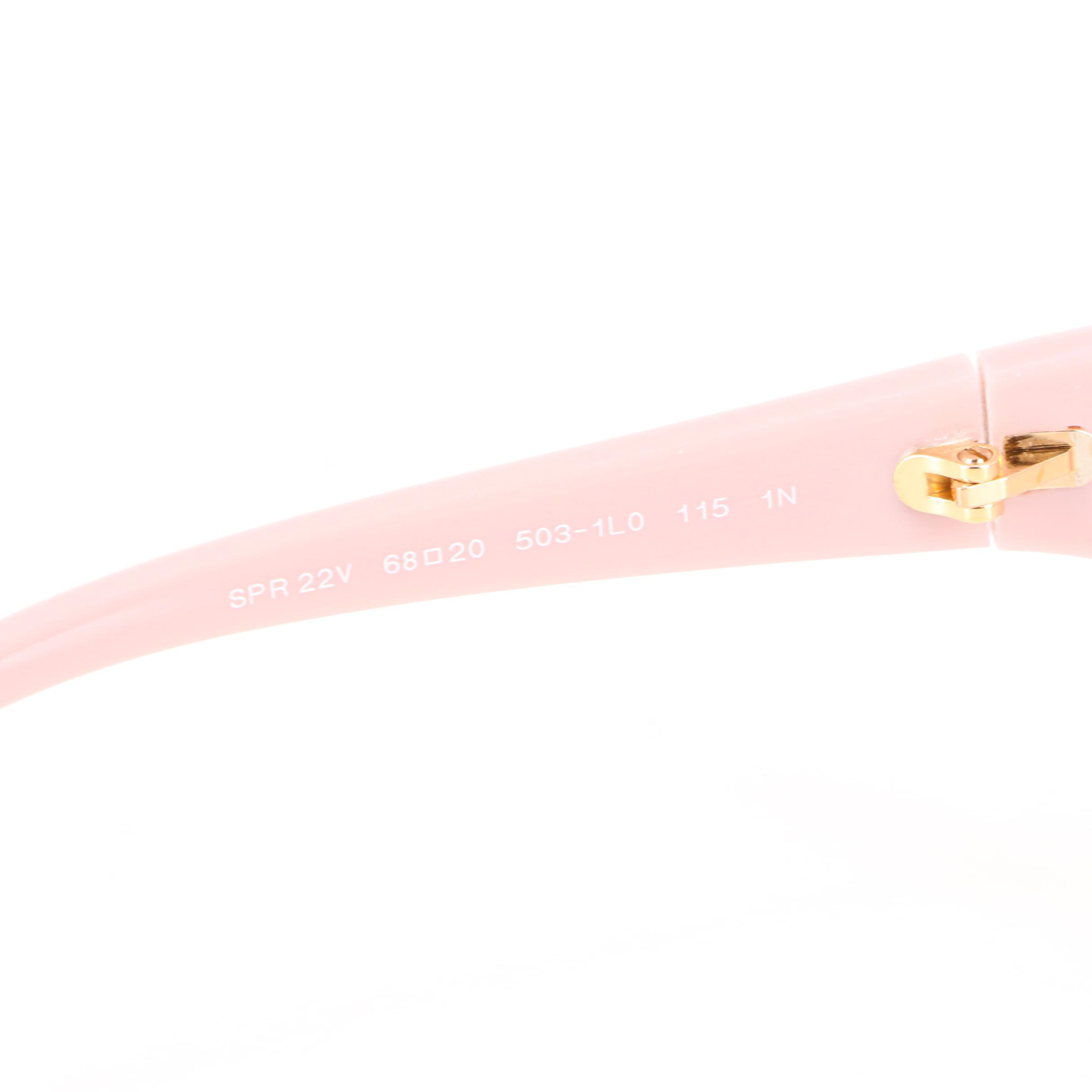 Prada Catwalk Pink SPR 22V Sunglasses with Light Ombré Lenses and Includes Box