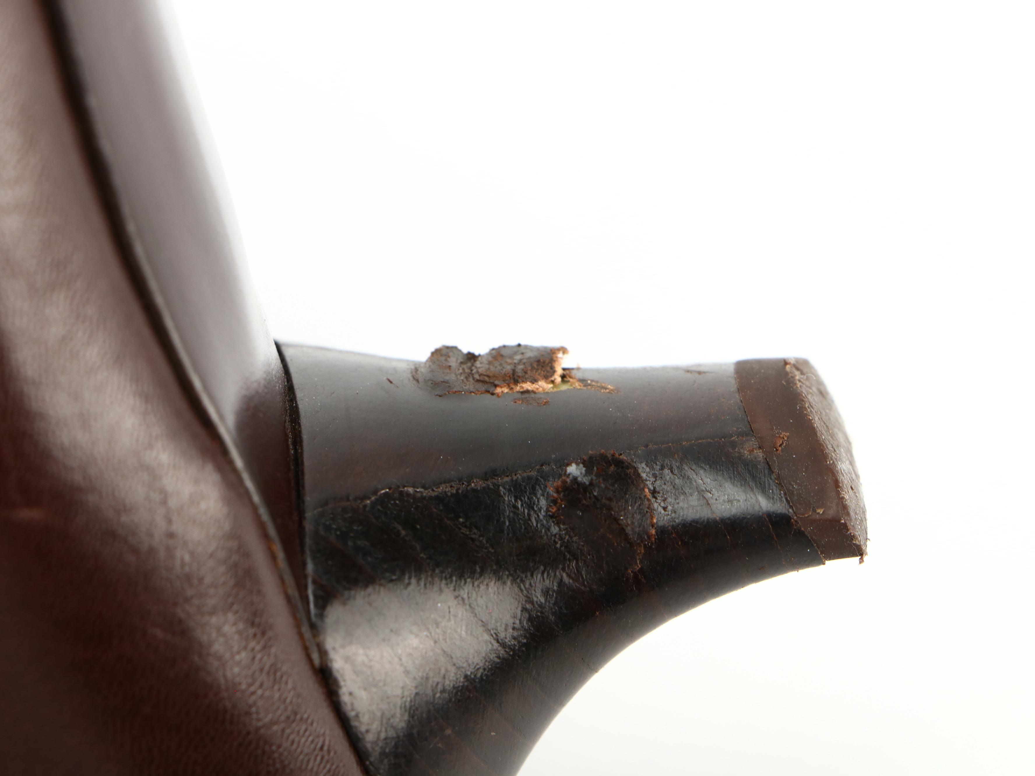 Prada Bicolor Square Toe Pumps with Box