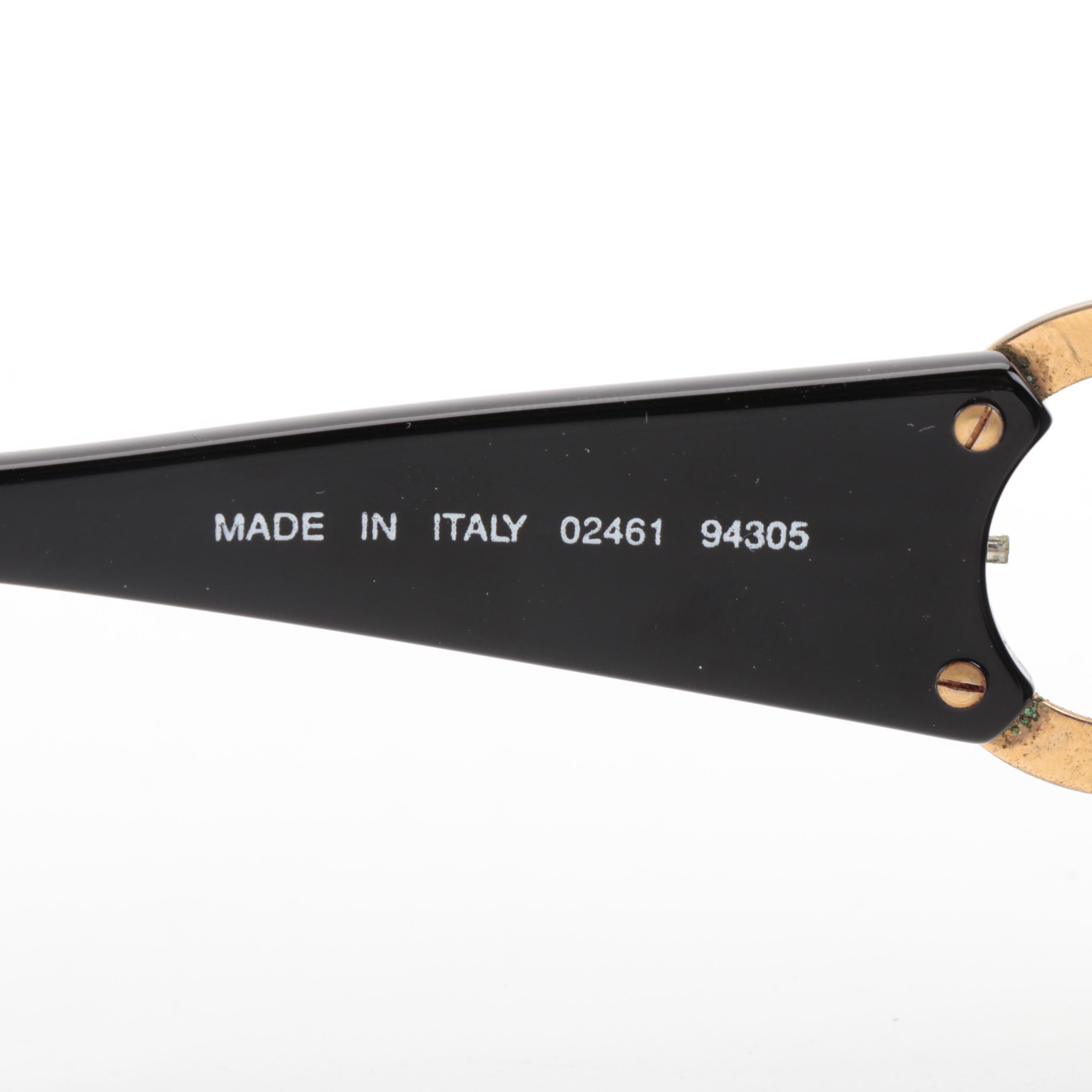 Chanel 02461 CC Logo Black Frame Grey Lens Sunglasses with Case and Box