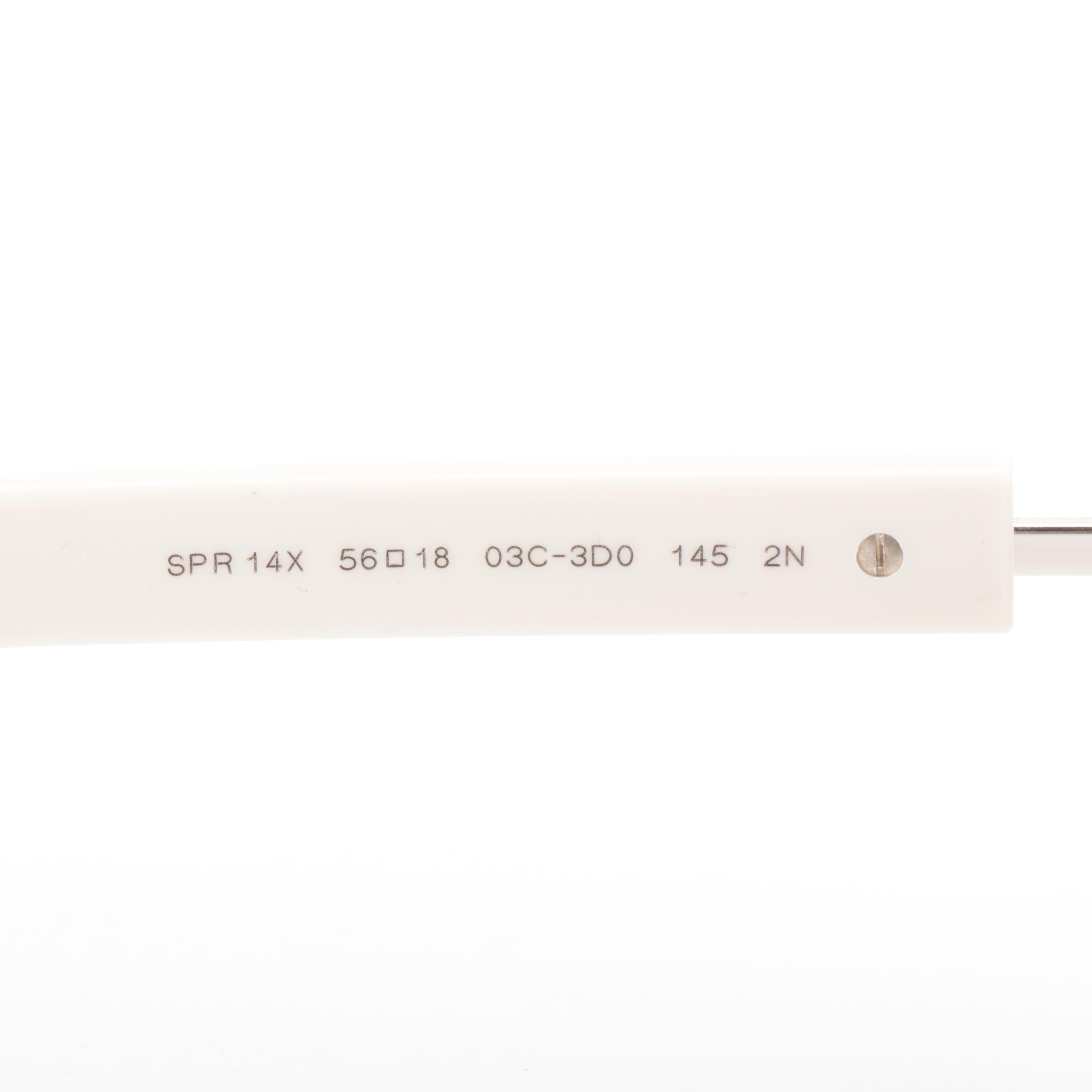 Prada Sunglasses PR14XS Modified Cat Eye Taupe/Off-White Frame Gradient Lens