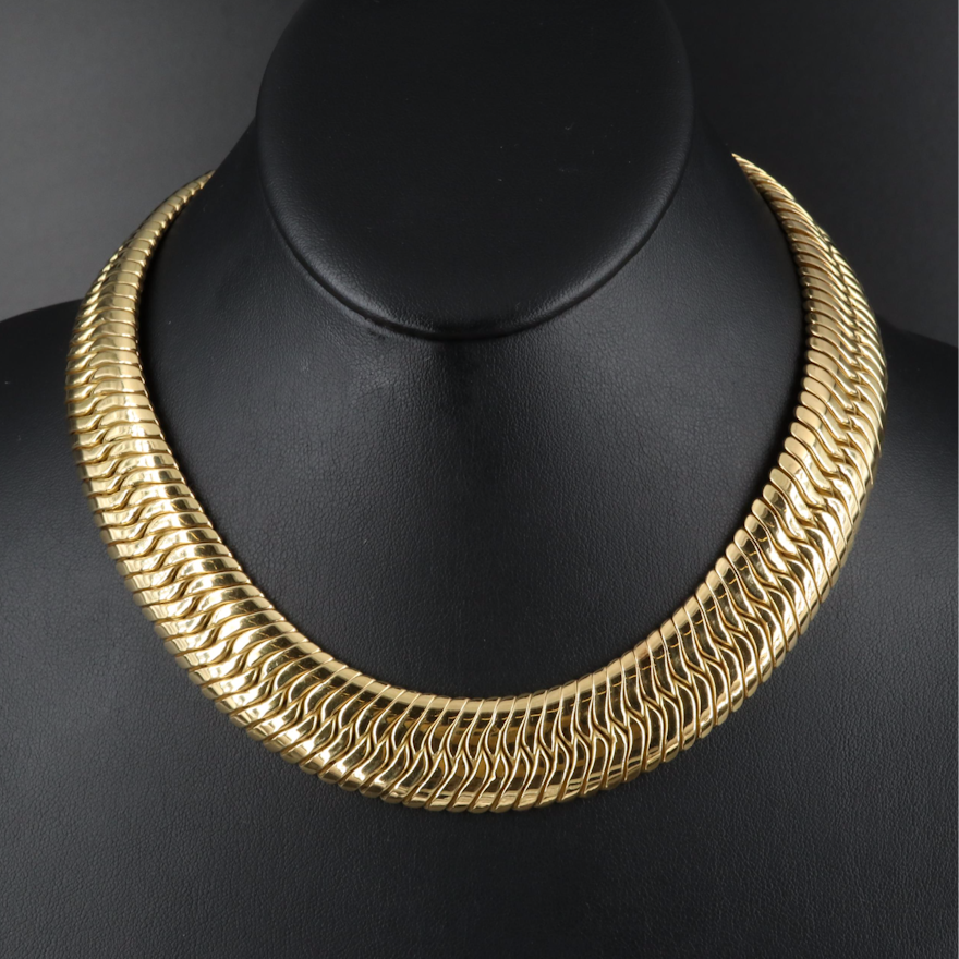 Italian 18K Herringbone Chain