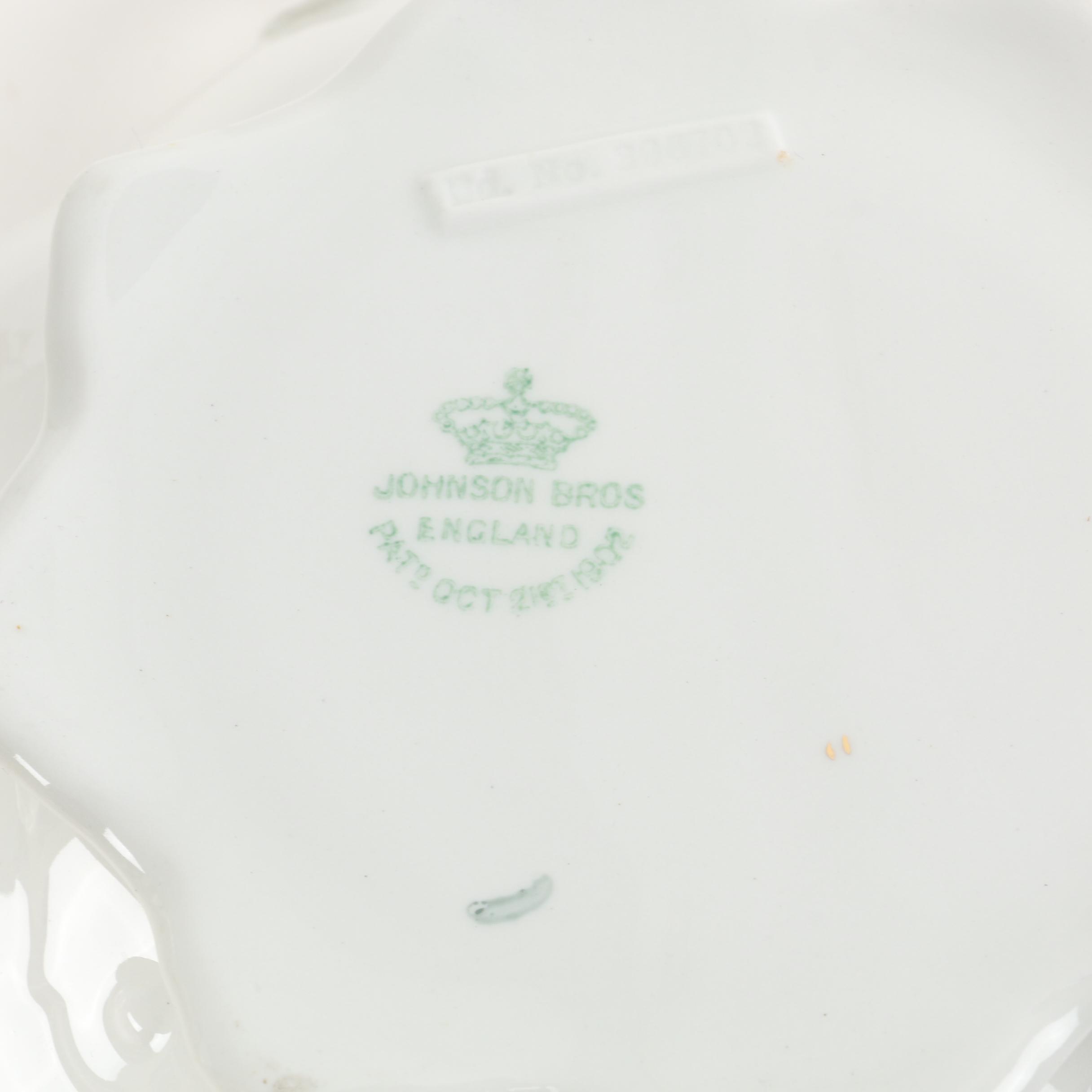 Pope Gosser "Jean" Porcelain Dinnerware with Johnson Bros Tureen