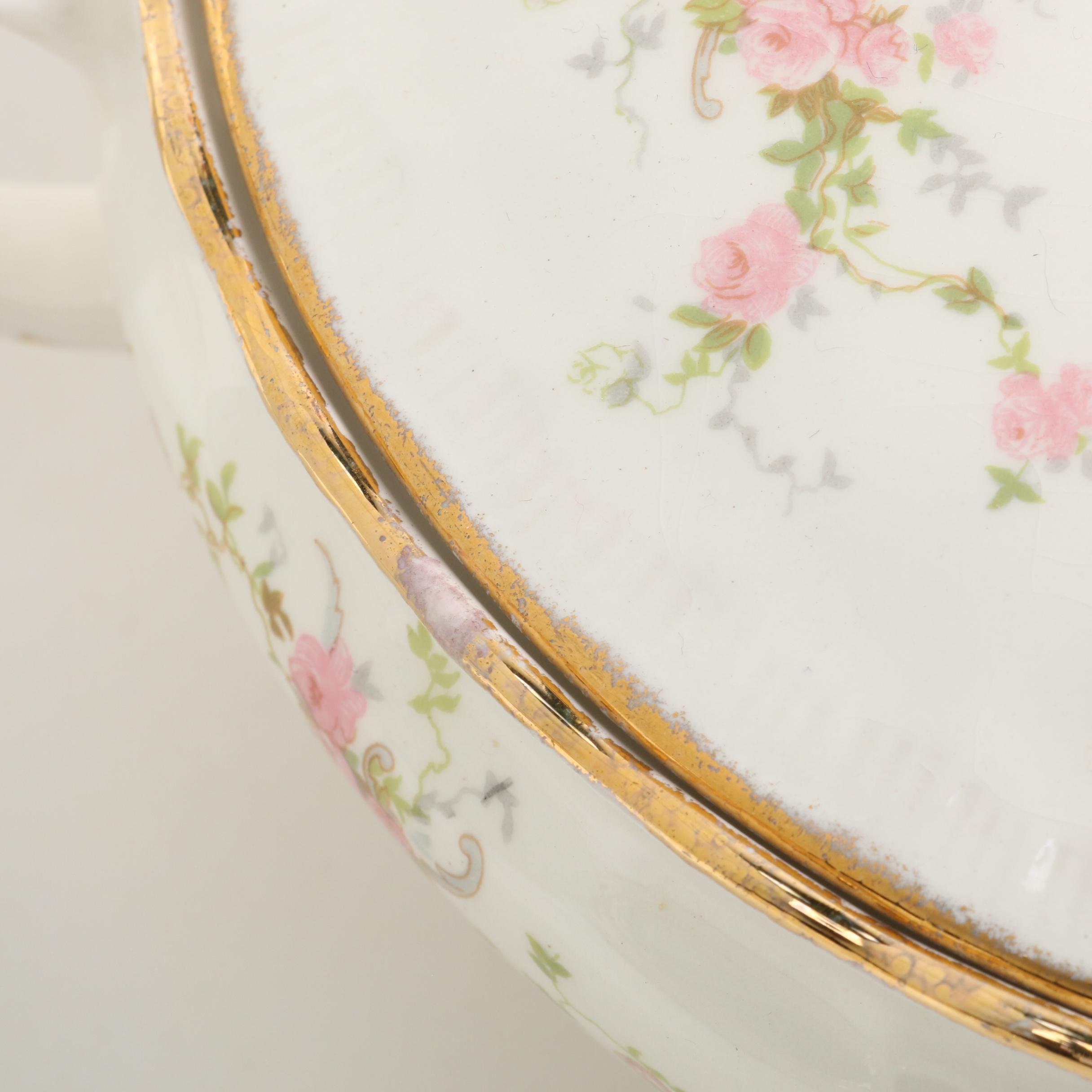 Pope Gosser "Jean" Porcelain Dinnerware with Johnson Bros Tureen