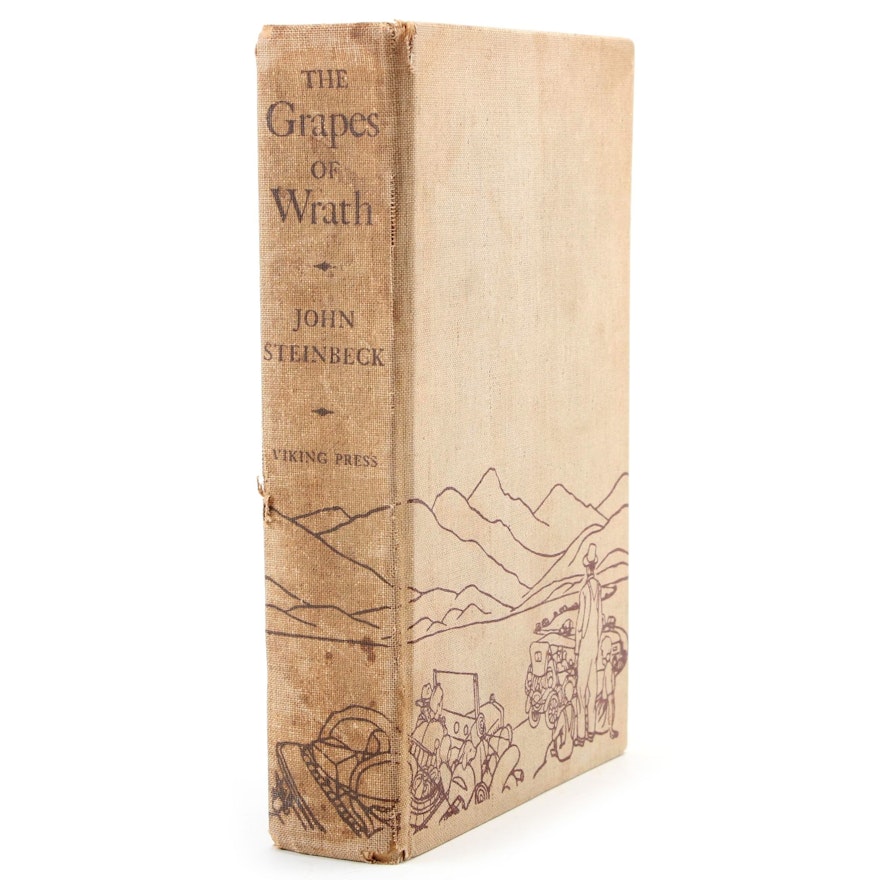 First Trade Edition "The Grapes of Wrath" by John Steinbeck, 1939