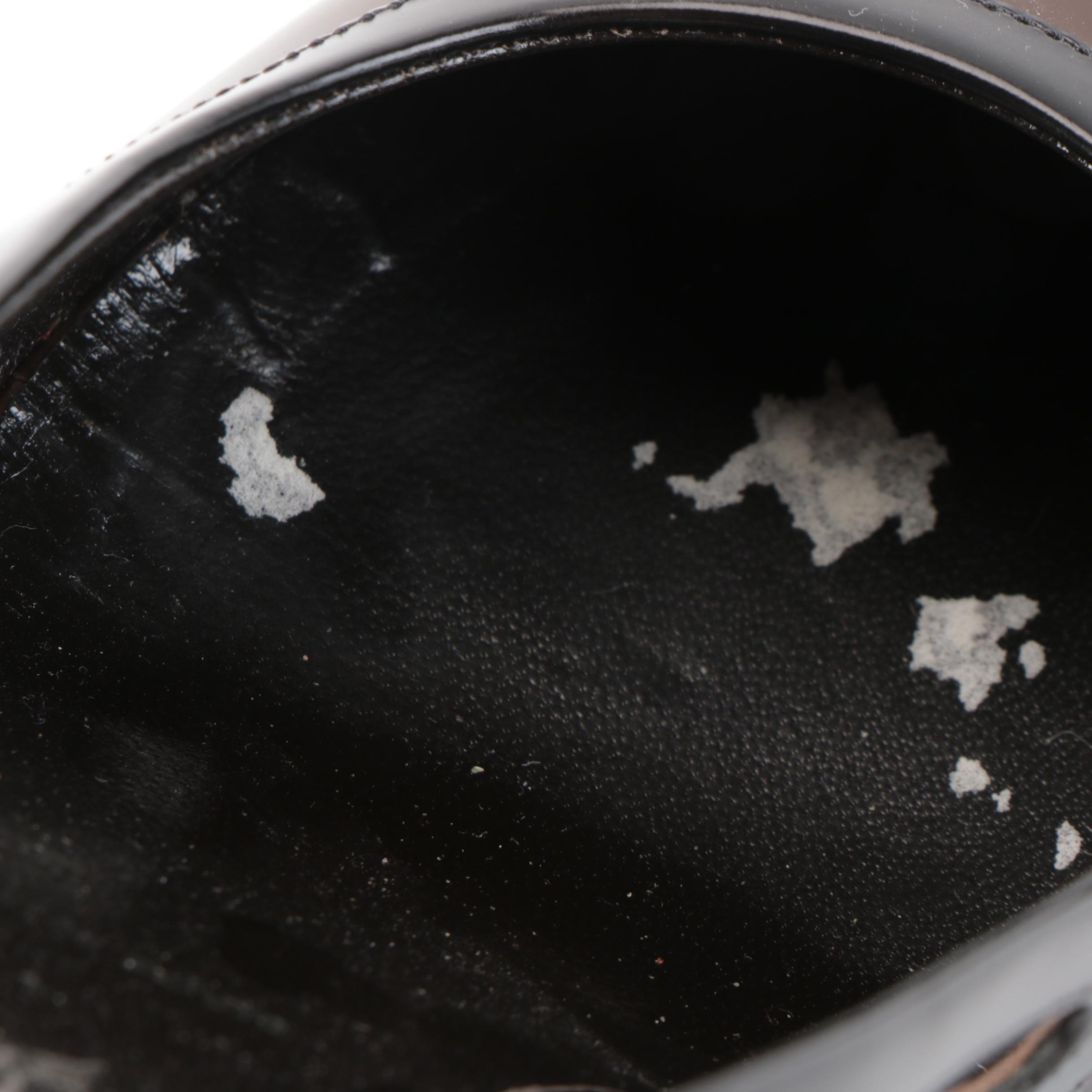 Prada Spazzolato Leather Square Toe Pumps with Box