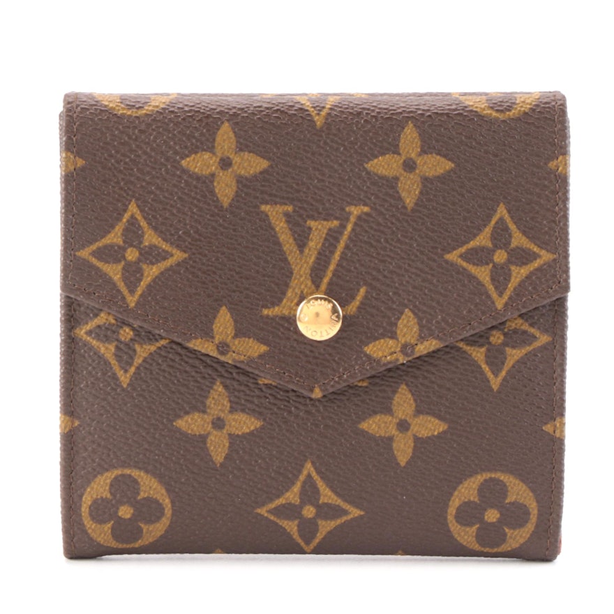 Louis Vuitton Porte-Monnaie Wallet in Monogram Canvas