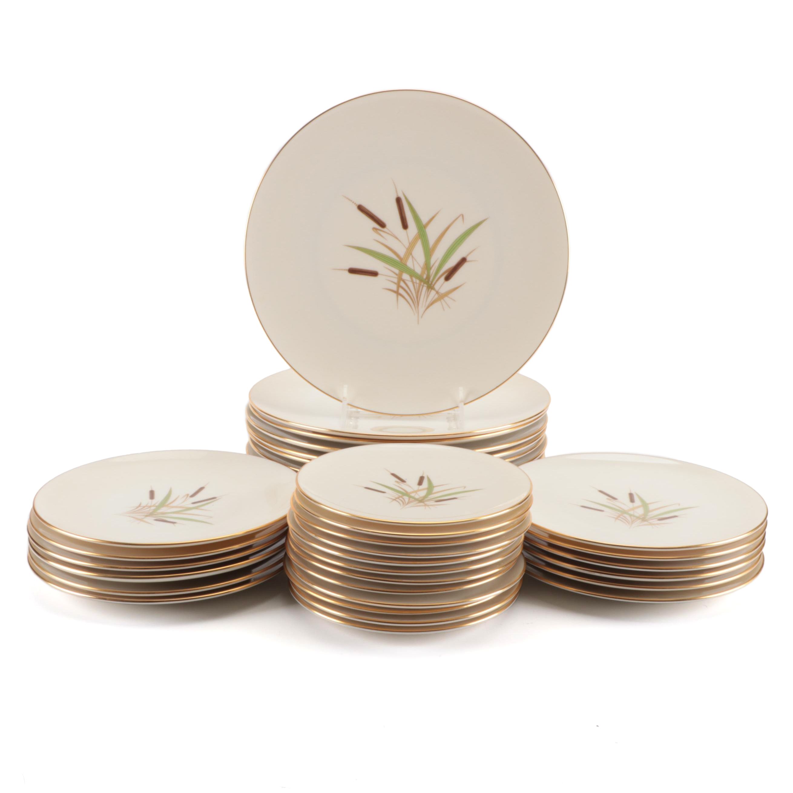 Lenox "Cattail" Porcelain Dinnerware, Mid-20th Century