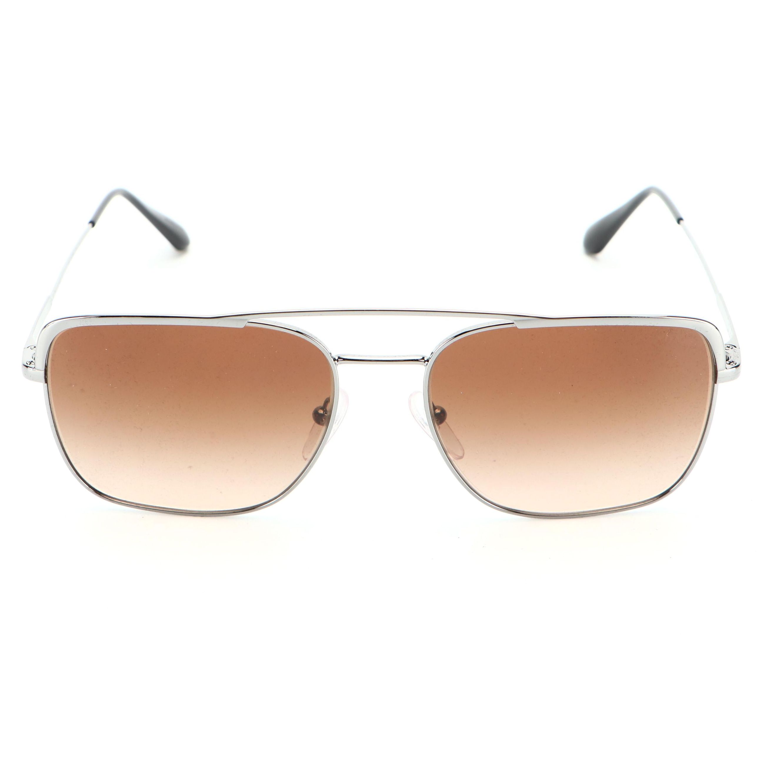 Prada SPR53VS Square Aviators in Gunmetal with Case and Box