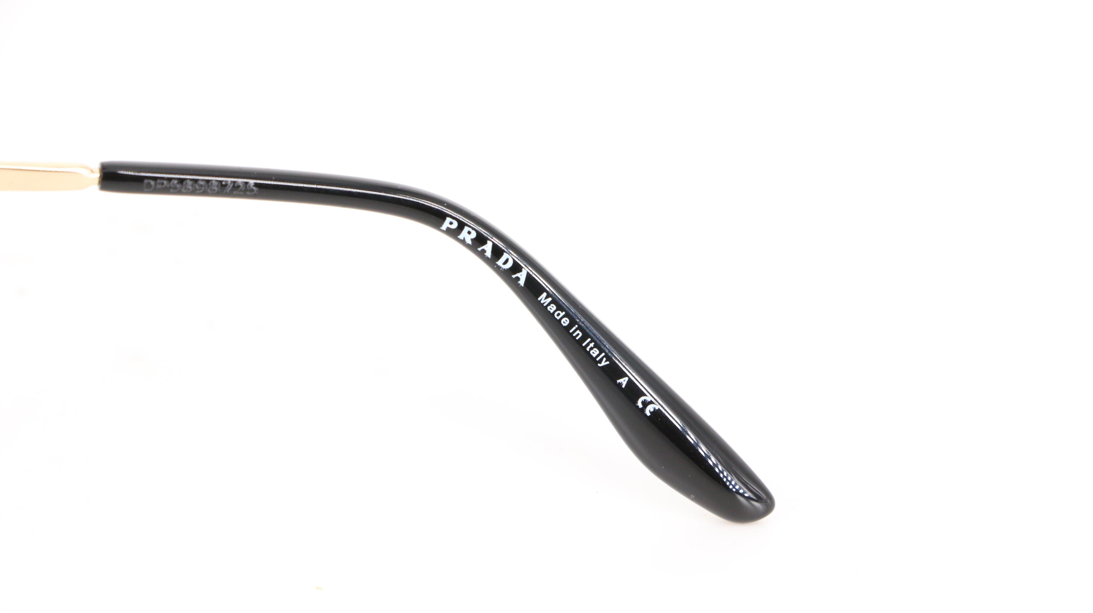 Prada SPR74V Modified Cat Eye Shield Sunglasses with Case