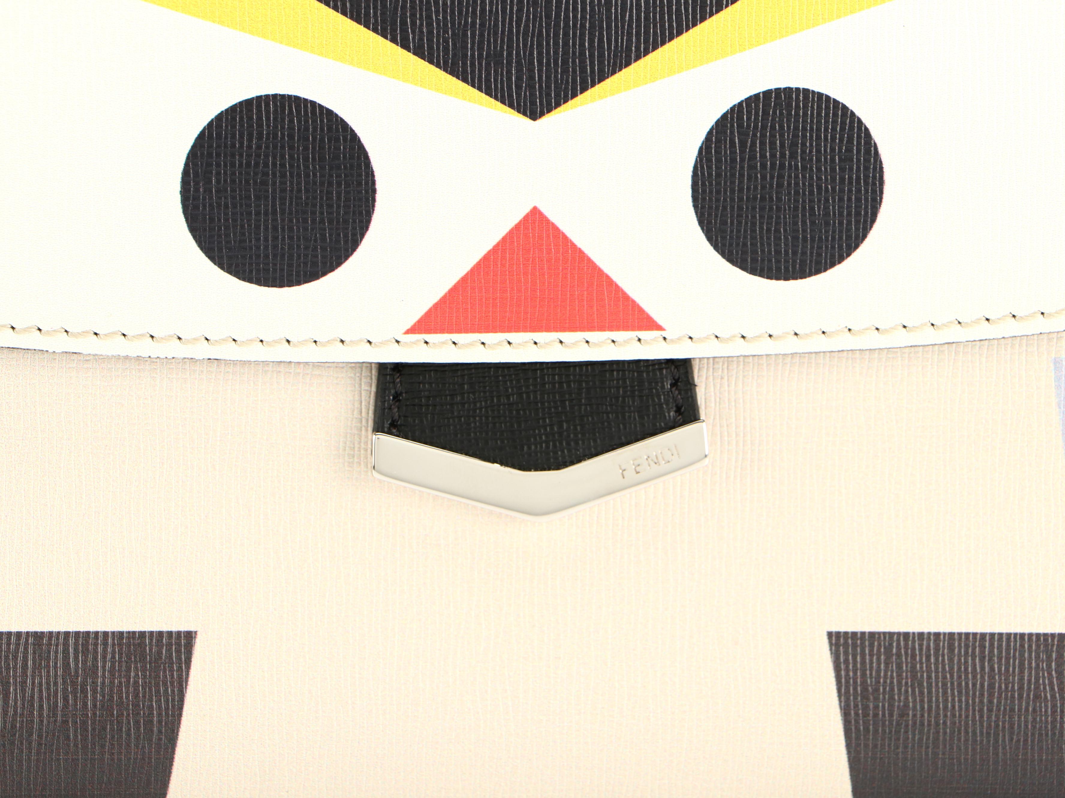 Fendi Small Monster Demi Jour Bag with Detachable Shoulder Strap