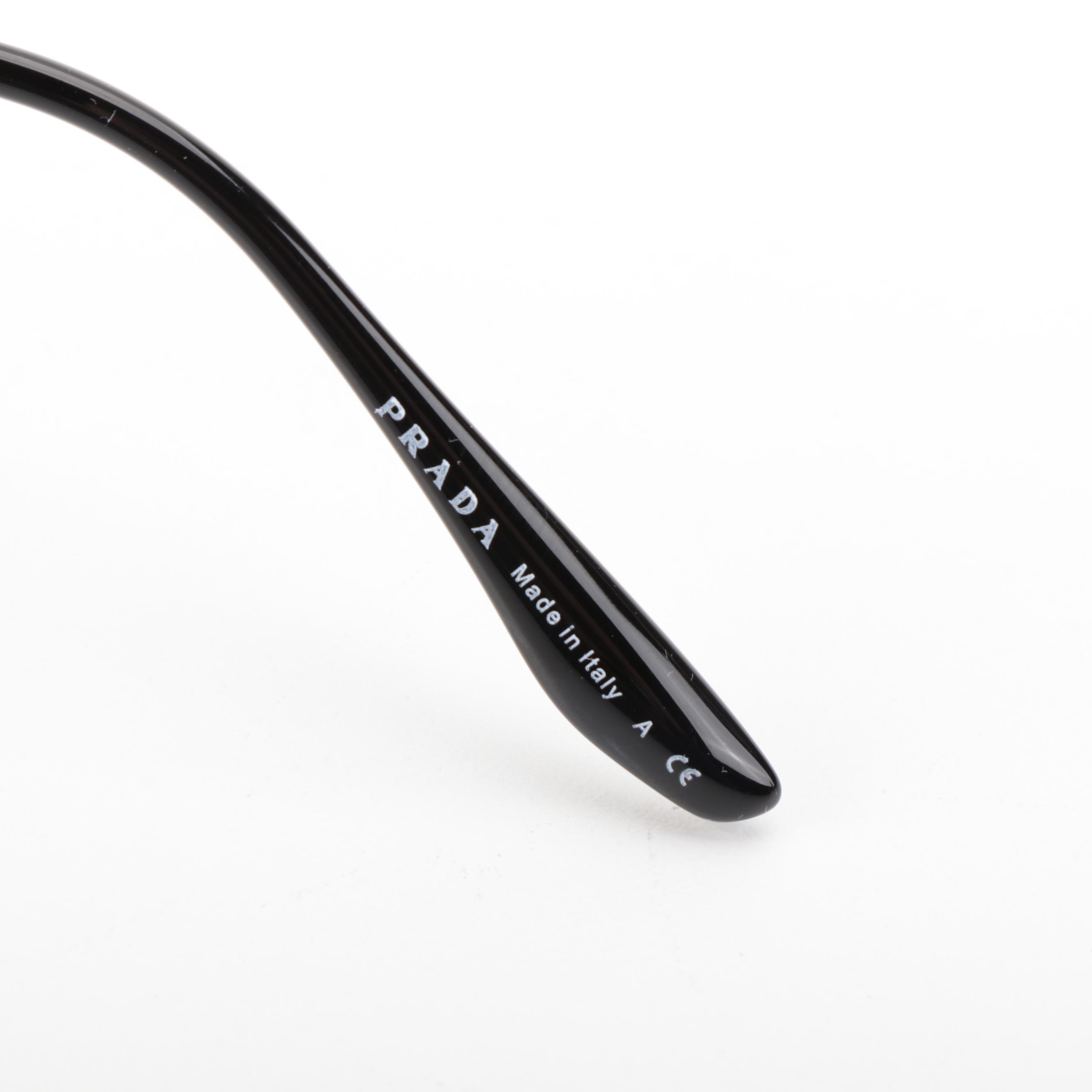 Prada SPR73V Shield Sunglasses with Case and Box