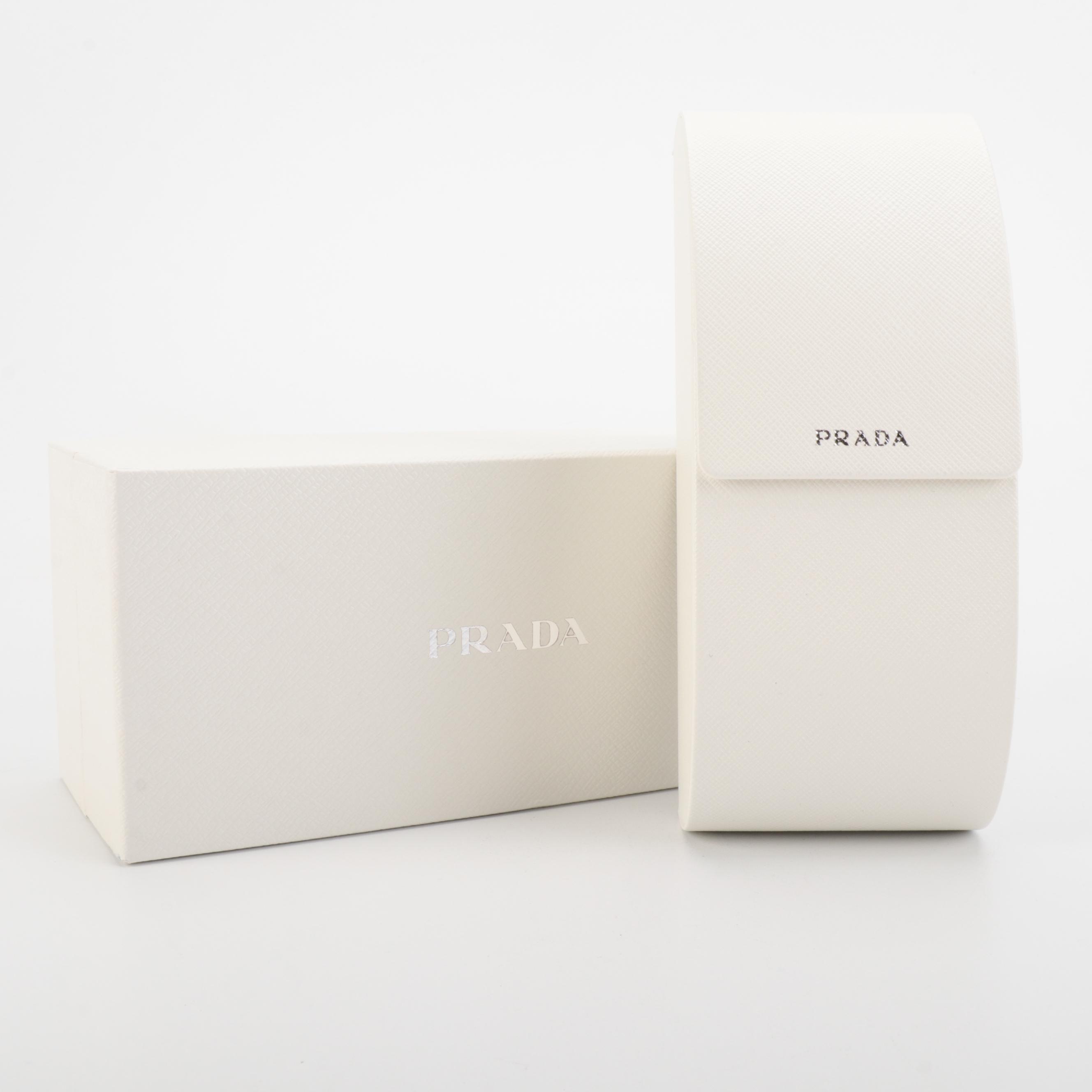 Prada SPR73V Shield Sunglasses with Case and Box
