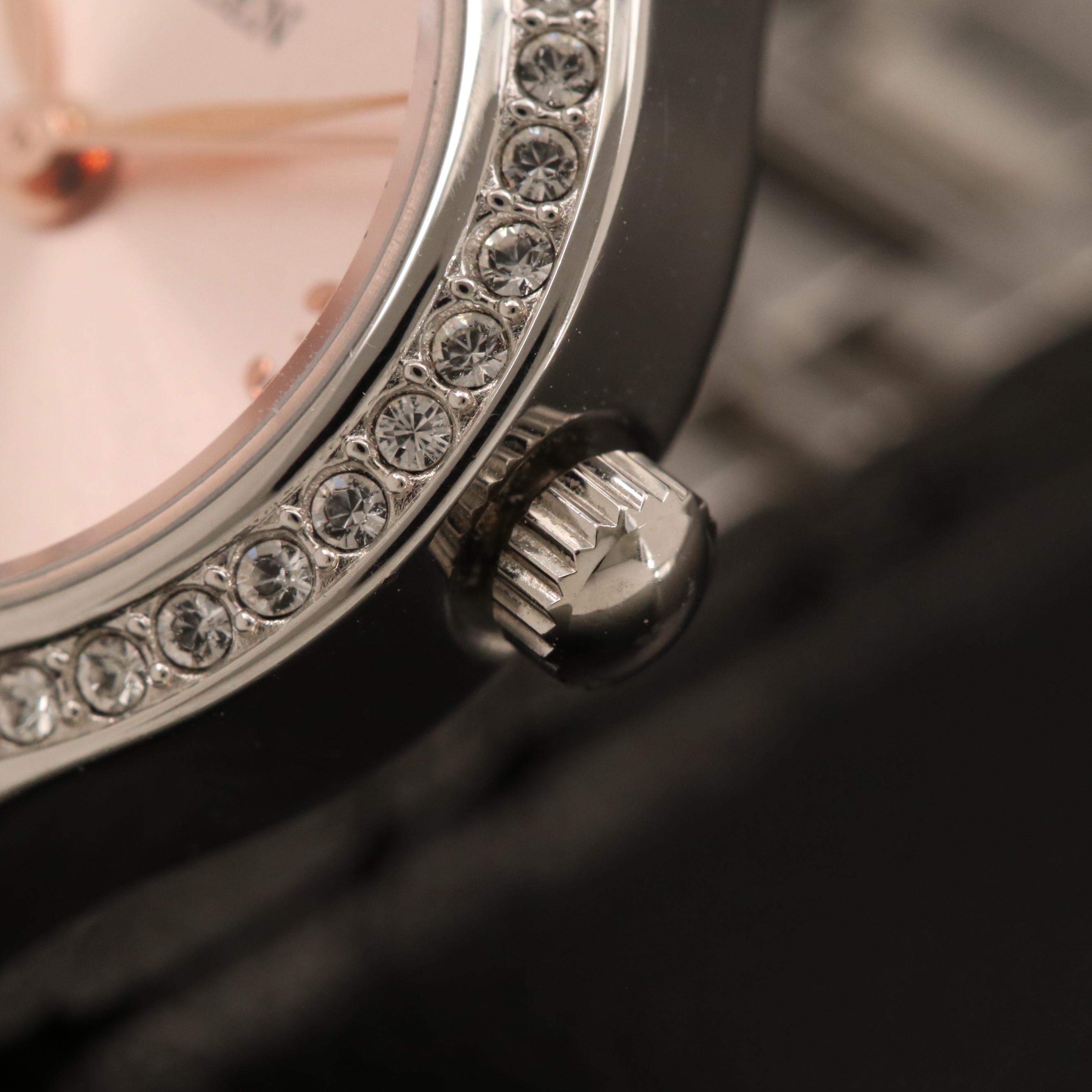 Citizen Crystal Bezel Stainless Steel Quartz Watch