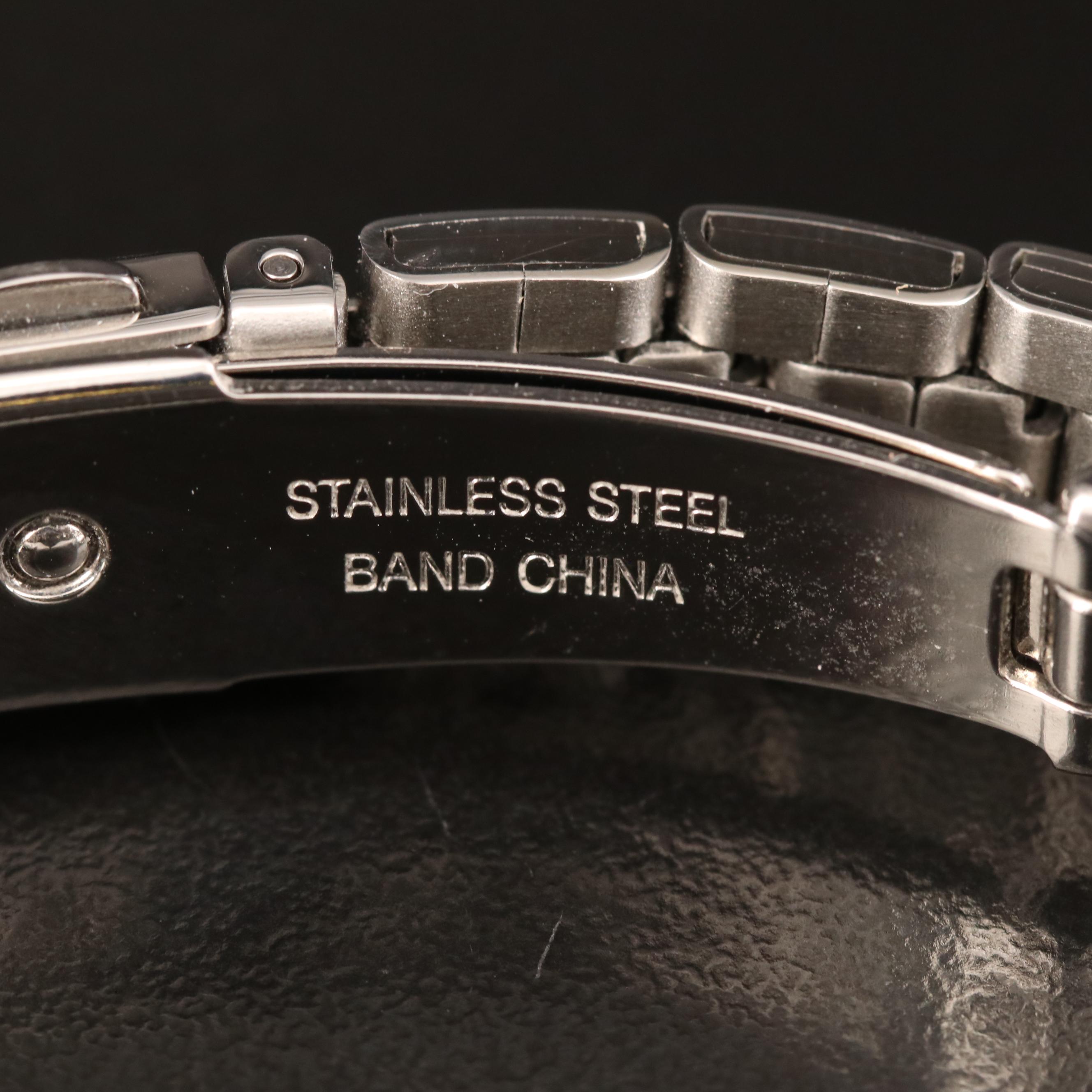 Citizen Crystal Bezel Stainless Steel Quartz Watch