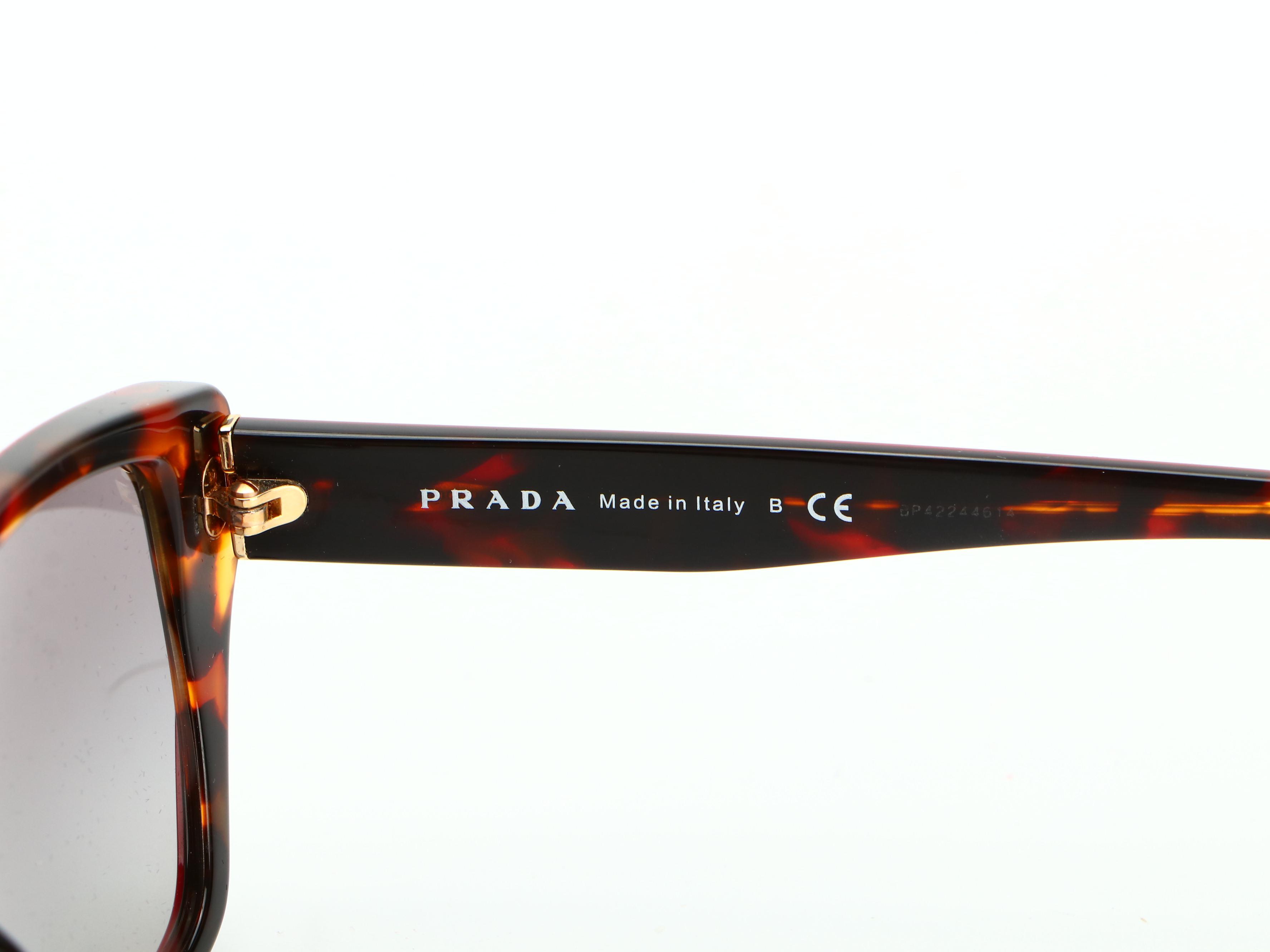 Prada SPR 15X Geometric Sunglasses with Case