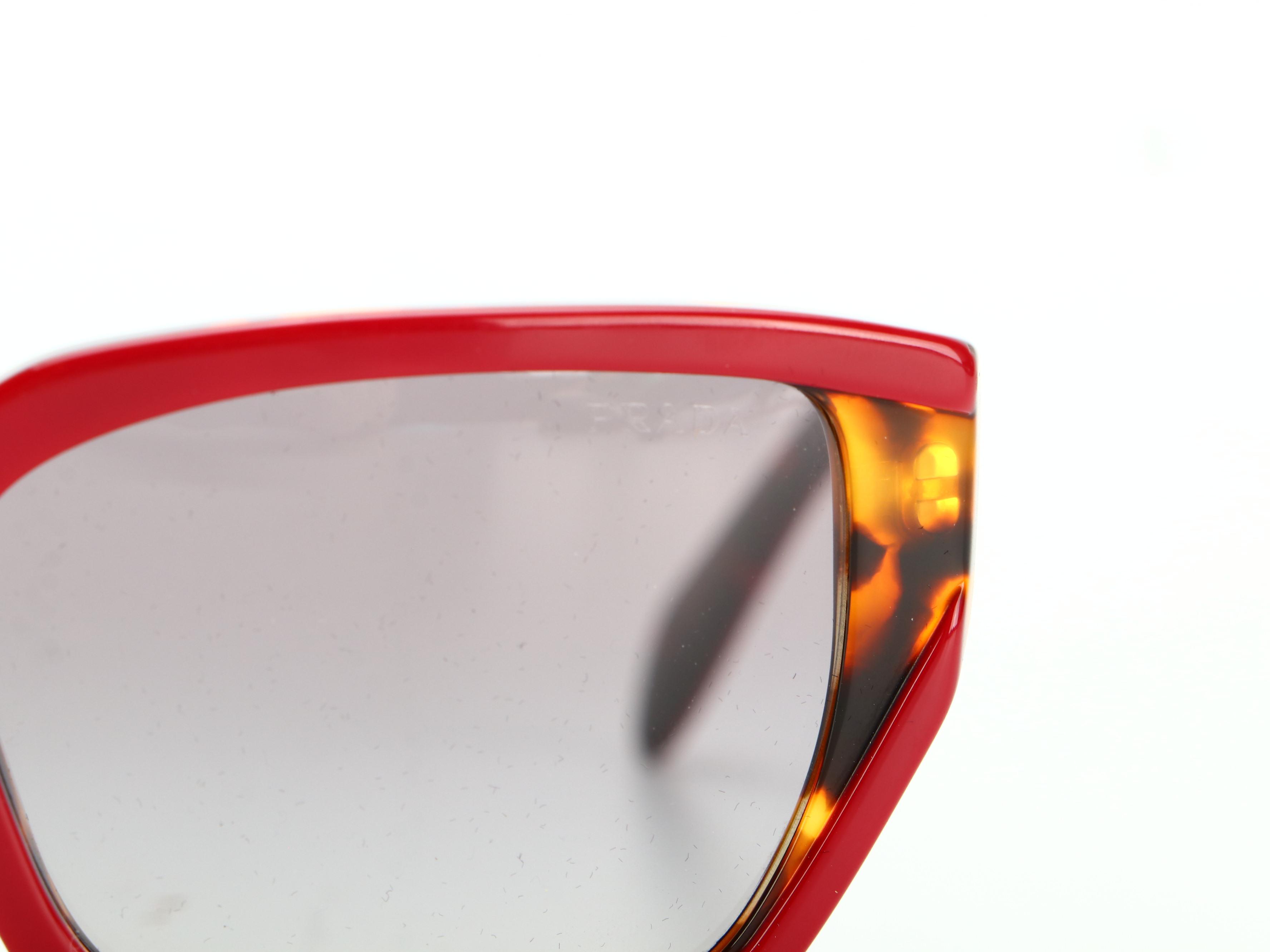 Prada SPR 15X Geometric Sunglasses with Case