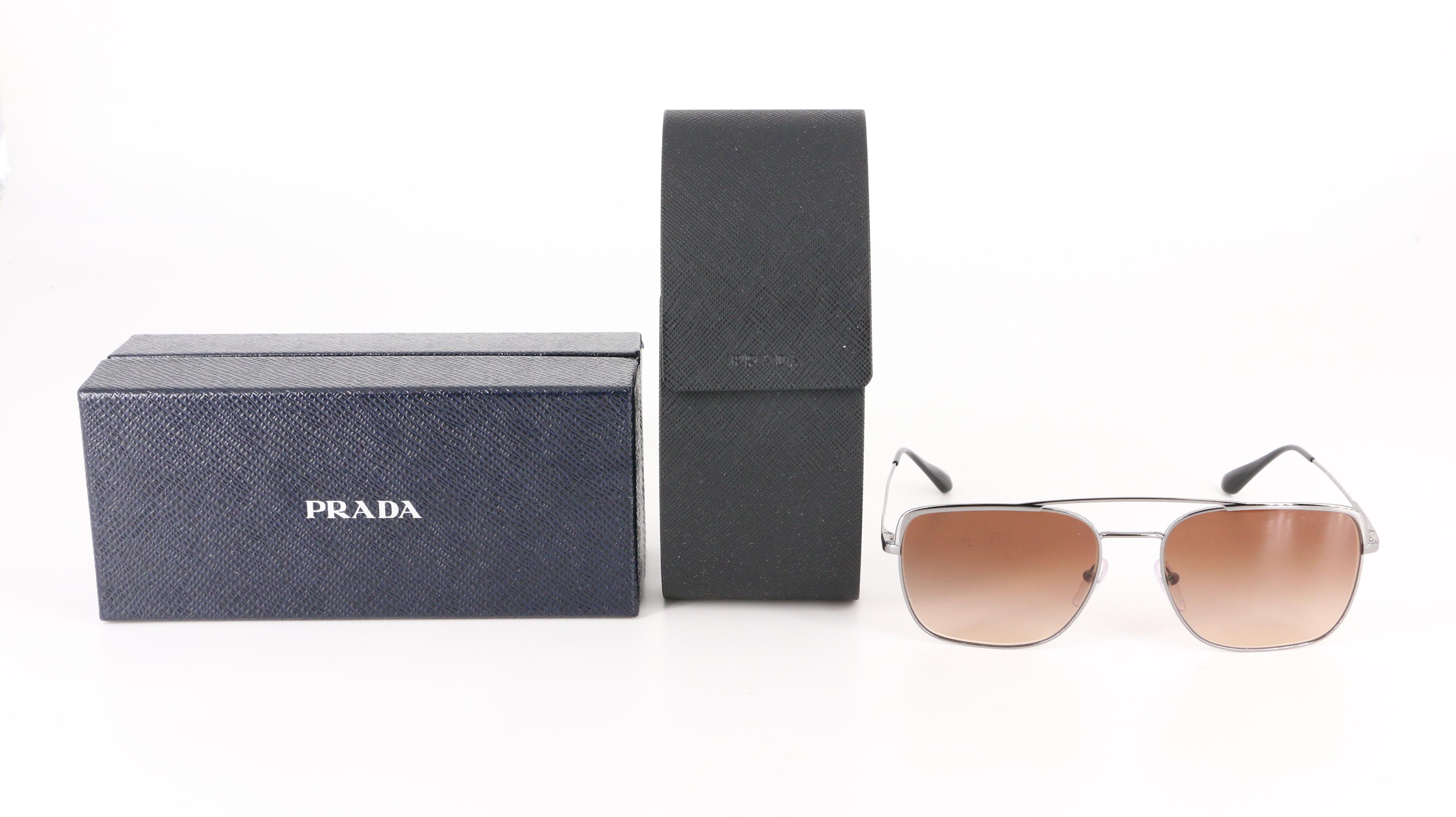 Prada SPR 53V Avio Sunglasses with Case and Box