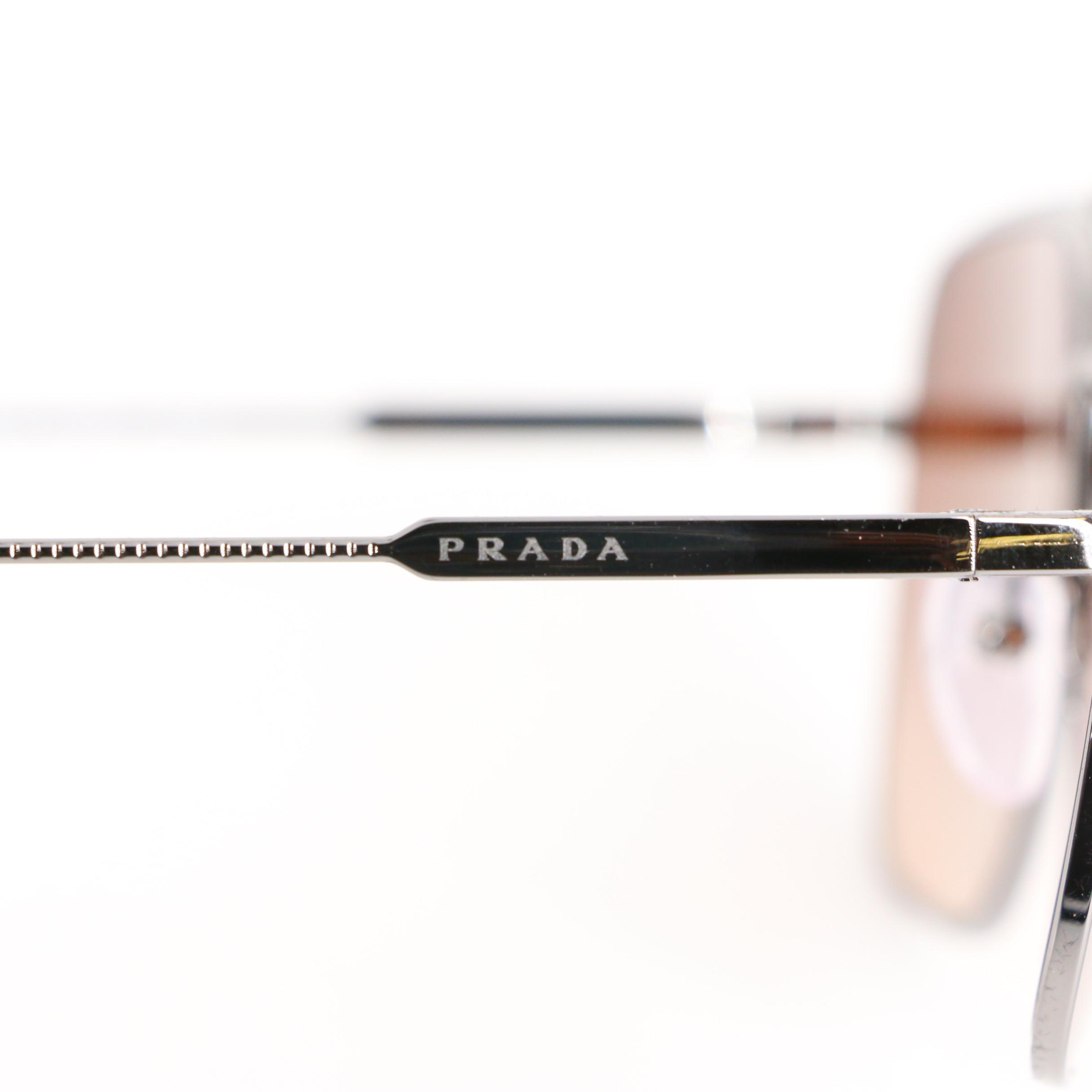 Prada SPR 53V Avio Sunglasses with Case and Box