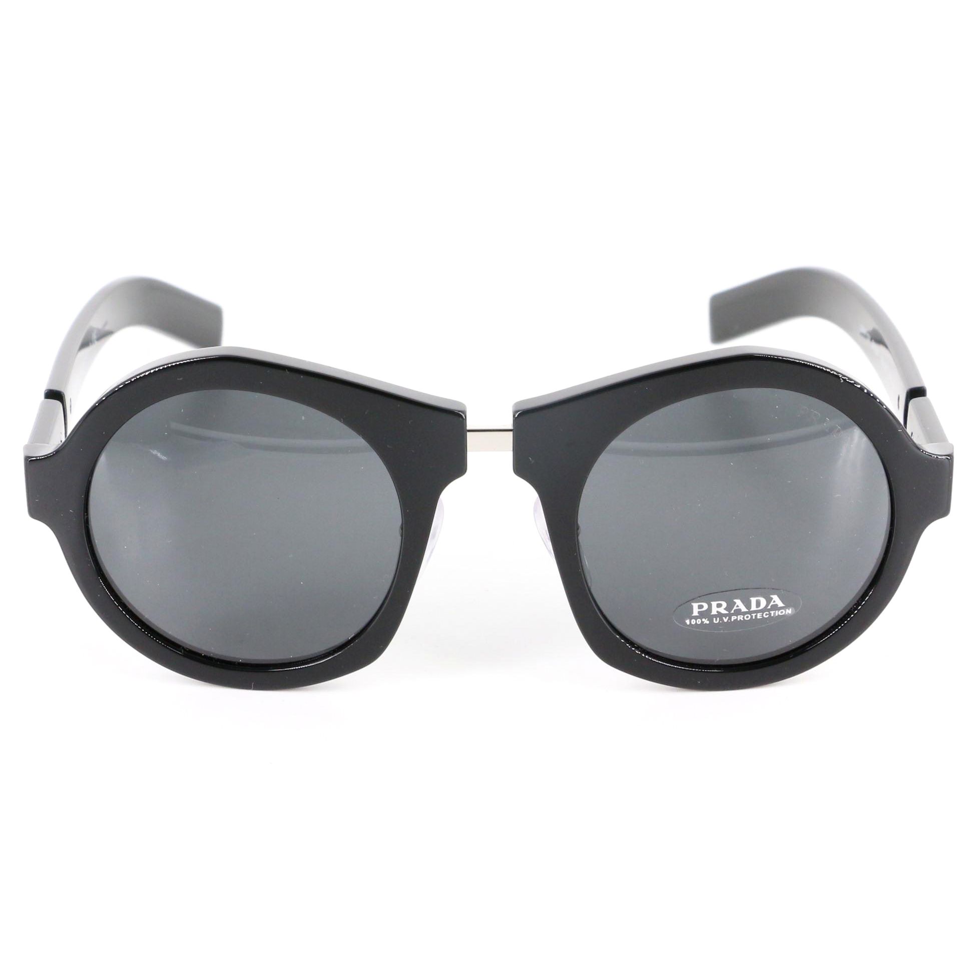 Prada SPR 10X Round Sunglasses with Case