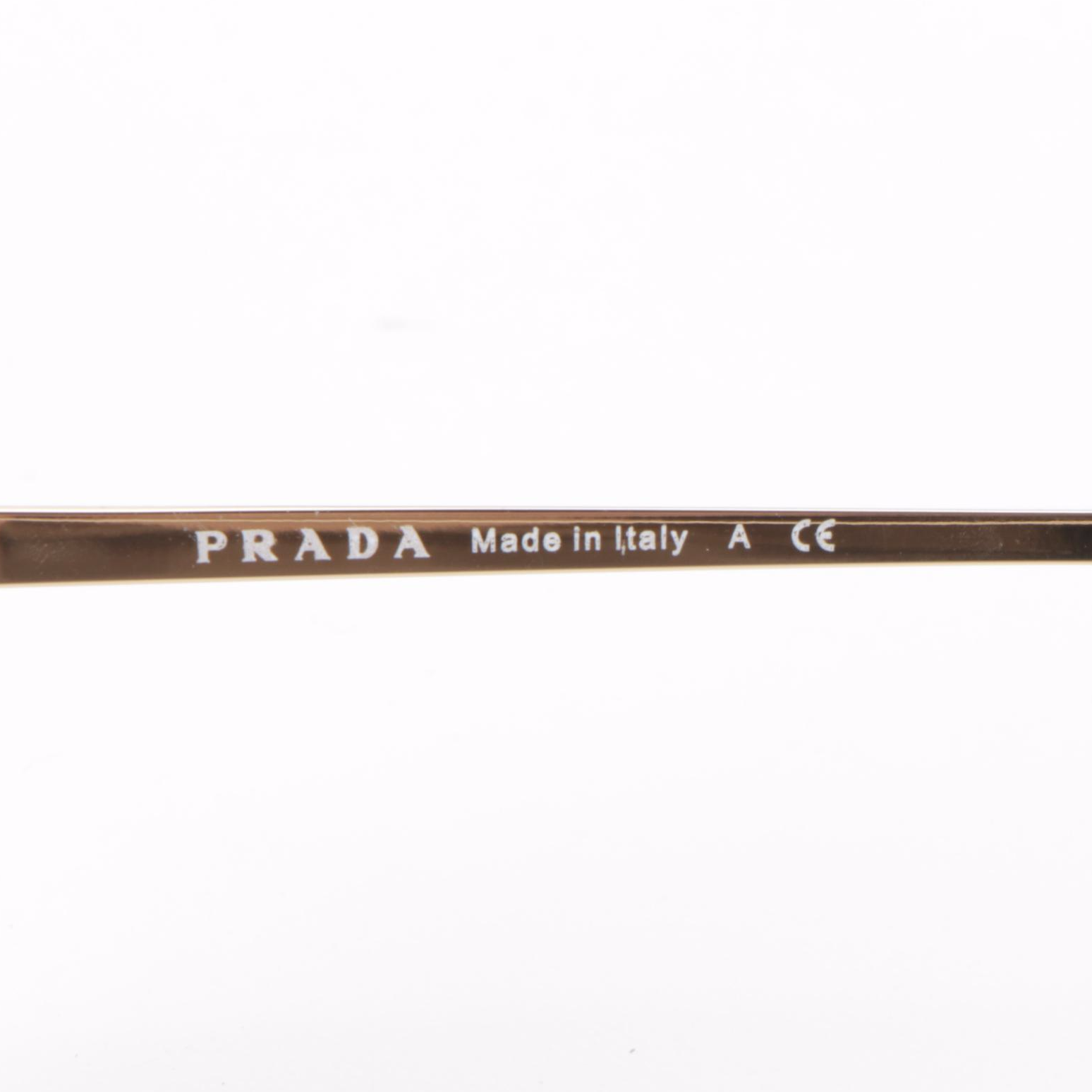 Prada SPR65V Modified Cat Eye Sunglasses with Case