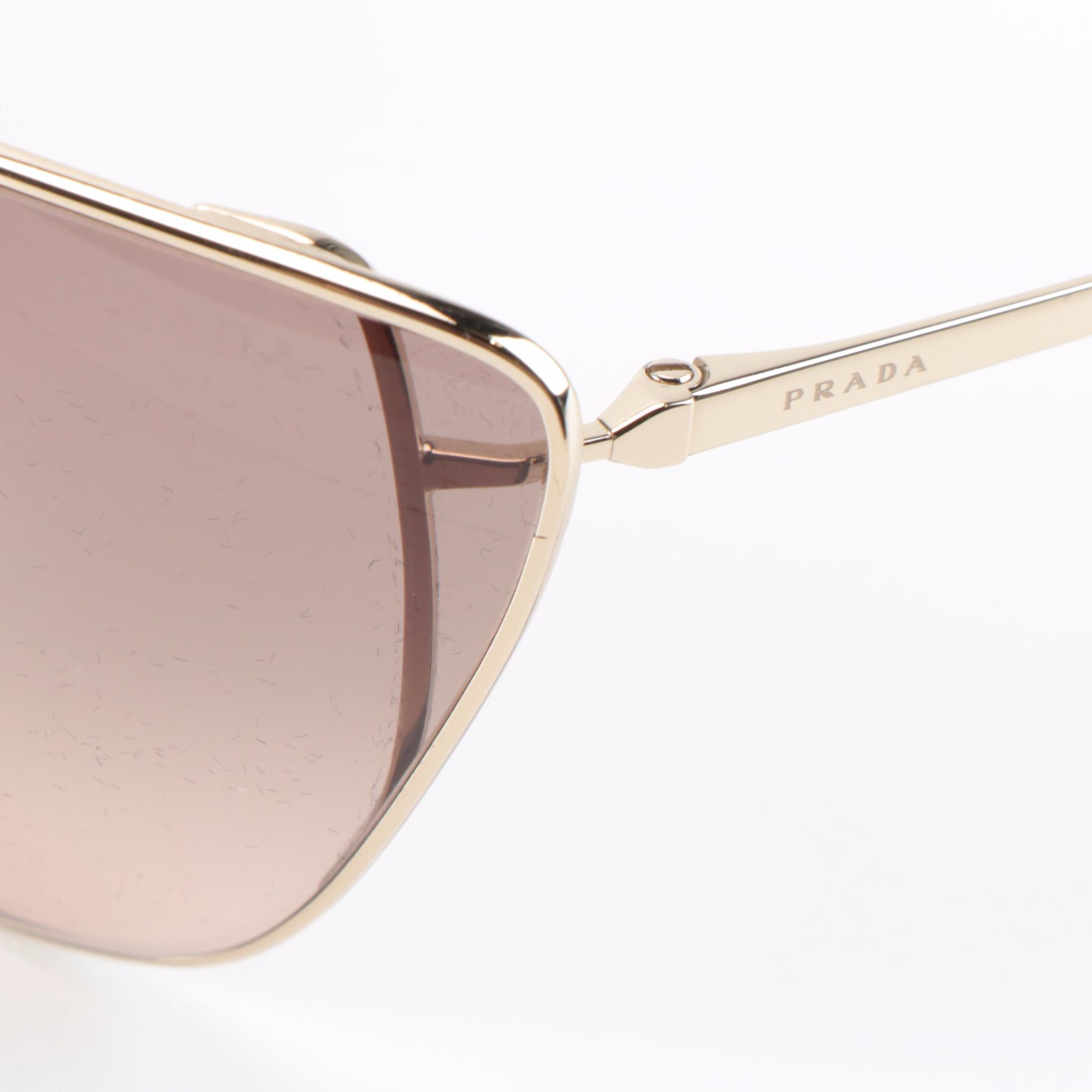 Prada SPR65V Modified Cat Eye Sunglasses with Case