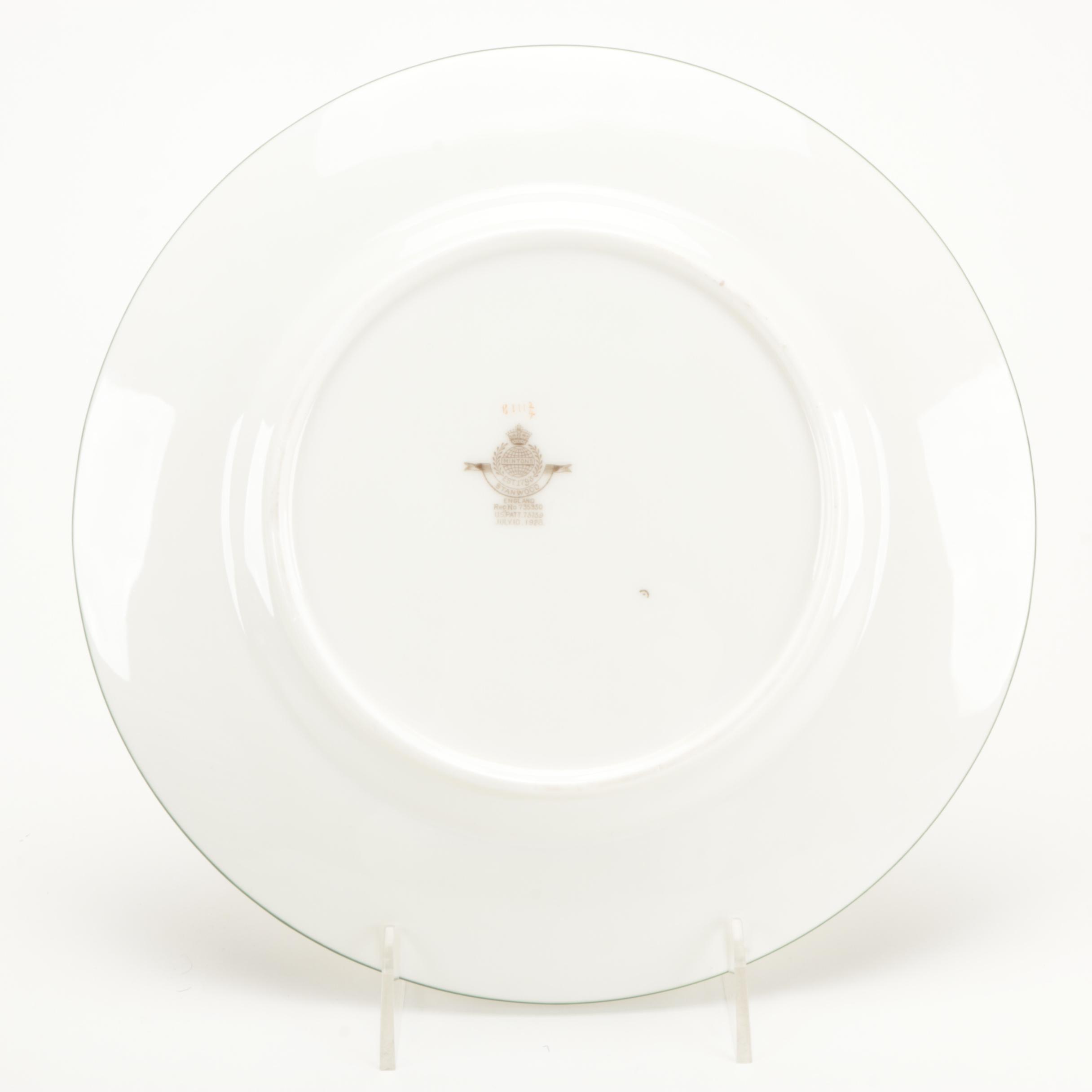 Minton "Stanwood" Bone China Dinnerware, 1973–1987