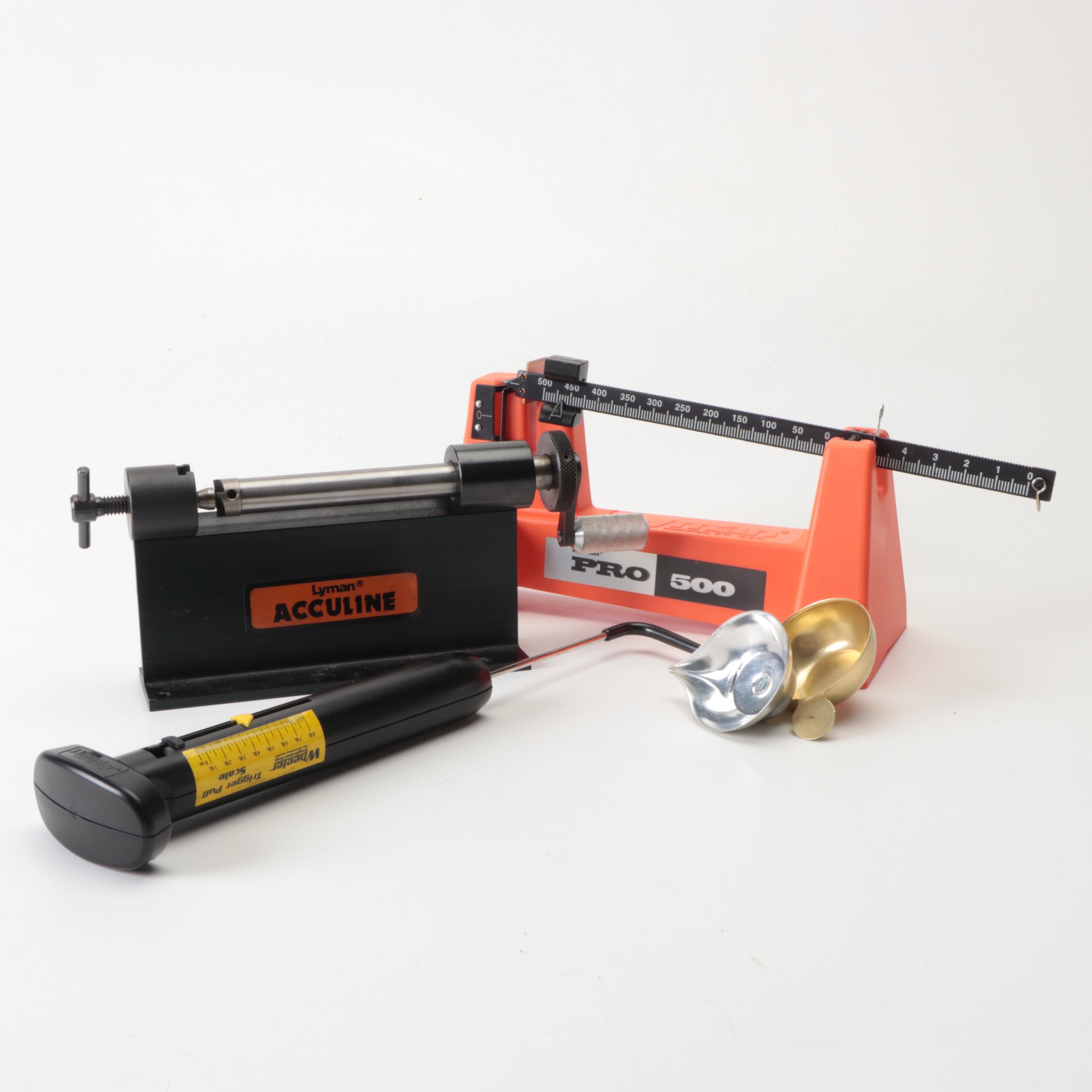 Cabela's Dry Storage Ammo Can with Lyman Powder Scale, Case Trimmer, and More