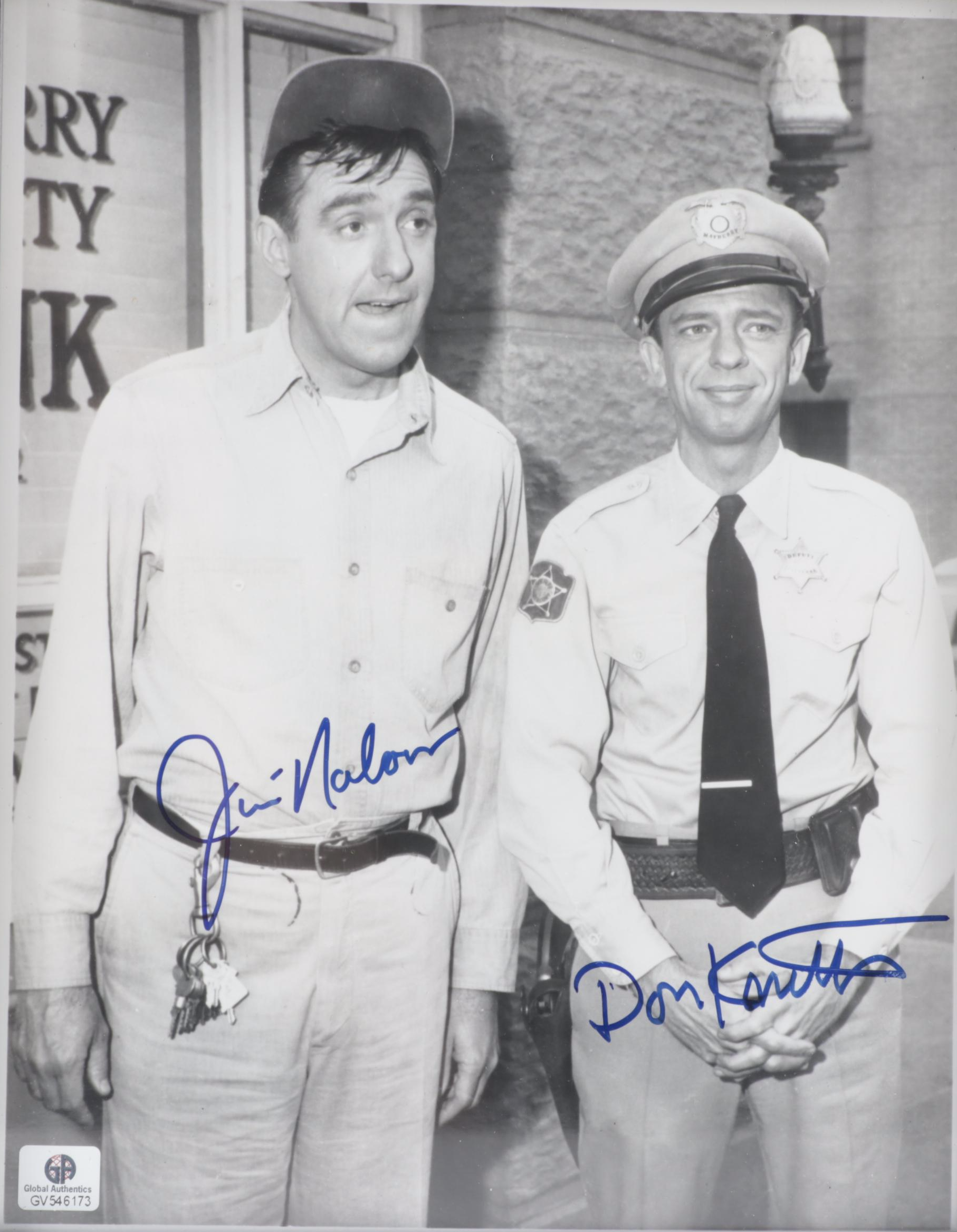Don Knotts and Jim Nabors Signed "The Andy Griffith Show" Photo Print, COA