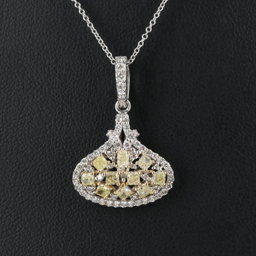 18K 1.48 CTW Diamond Necklace