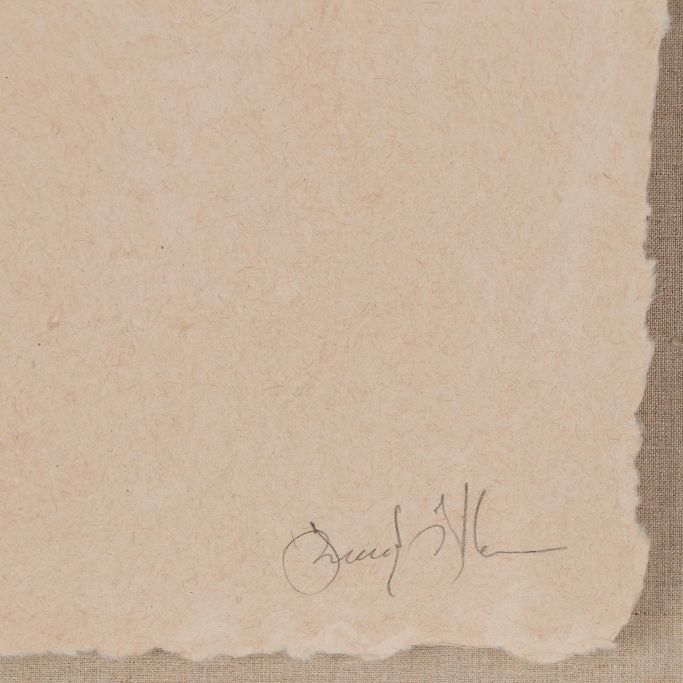 Frank Gallo Cast Paper Relief "Le Joueur Secret"