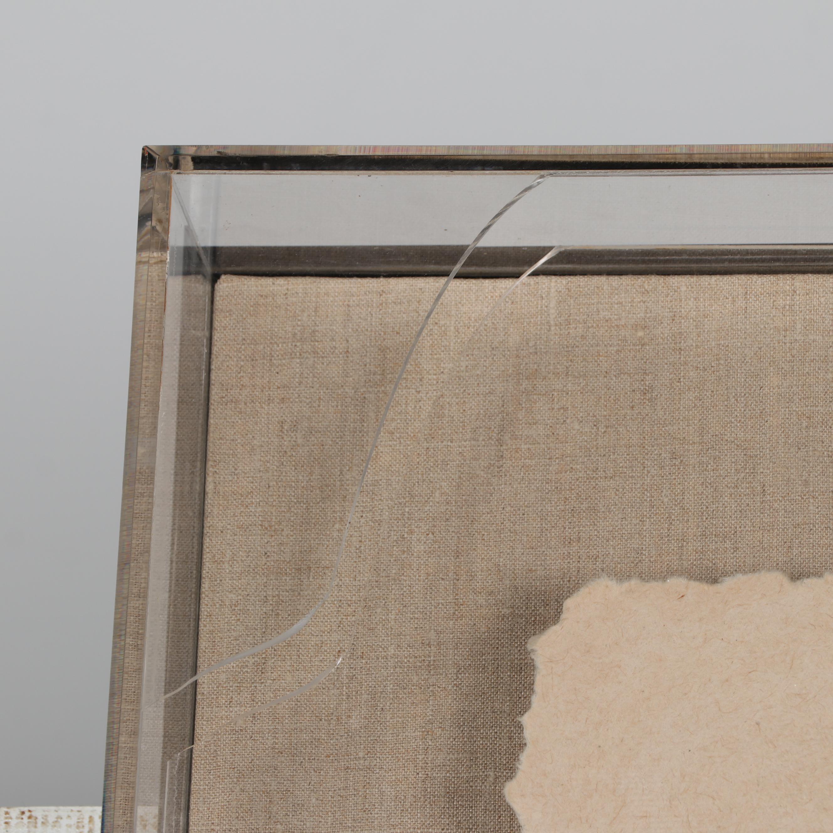 Frank Gallo Cast Paper Relief "Le Joueur Secret"