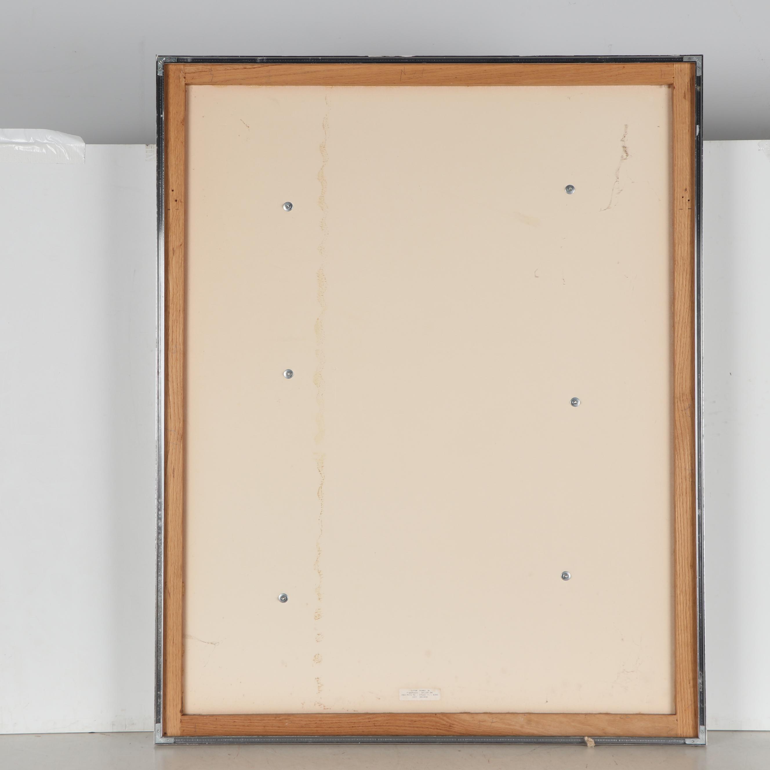 Frank Gallo Cast Paper Relief "Le Joueur Secret"