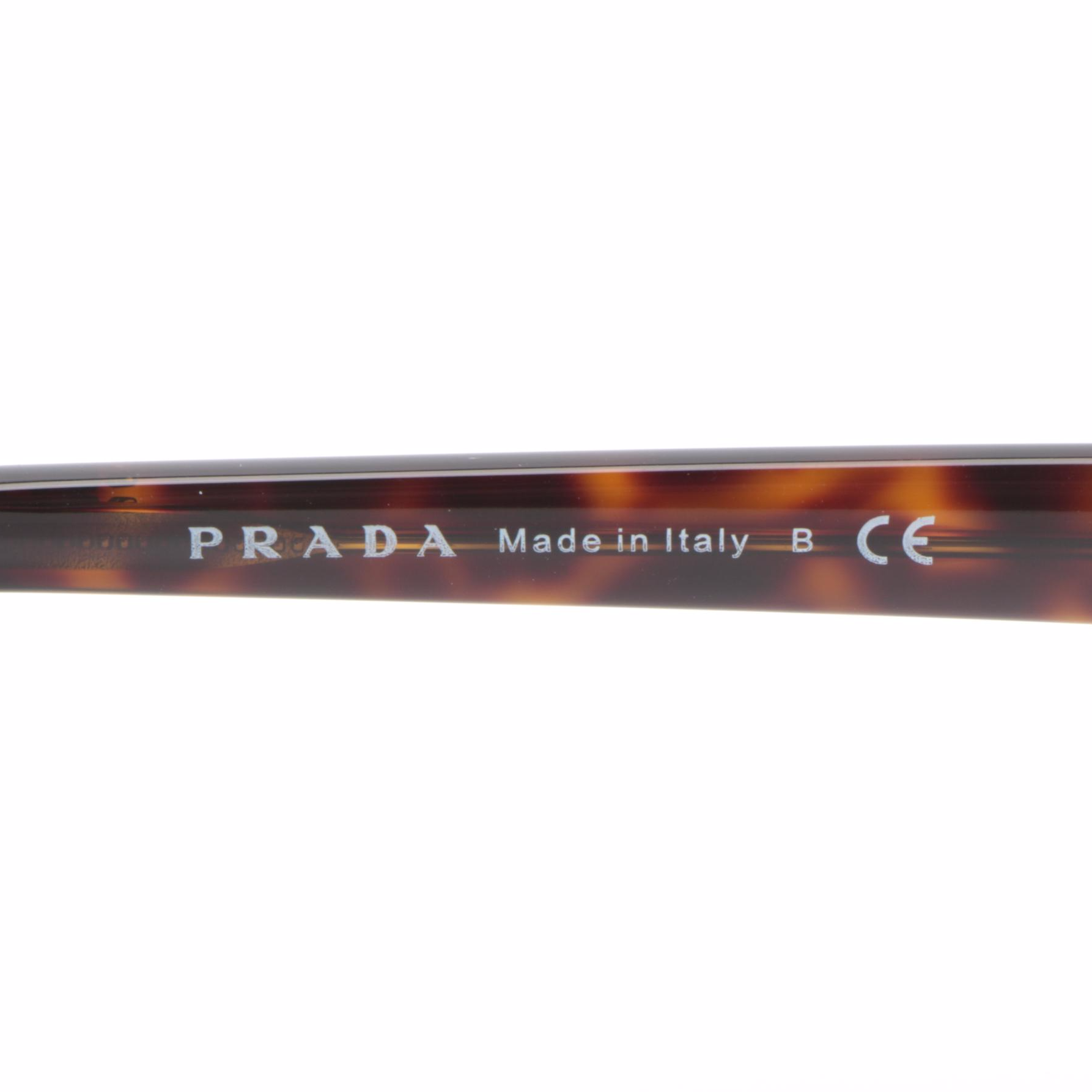 Prada SPR12T Havana Sunglasses with Case and Box