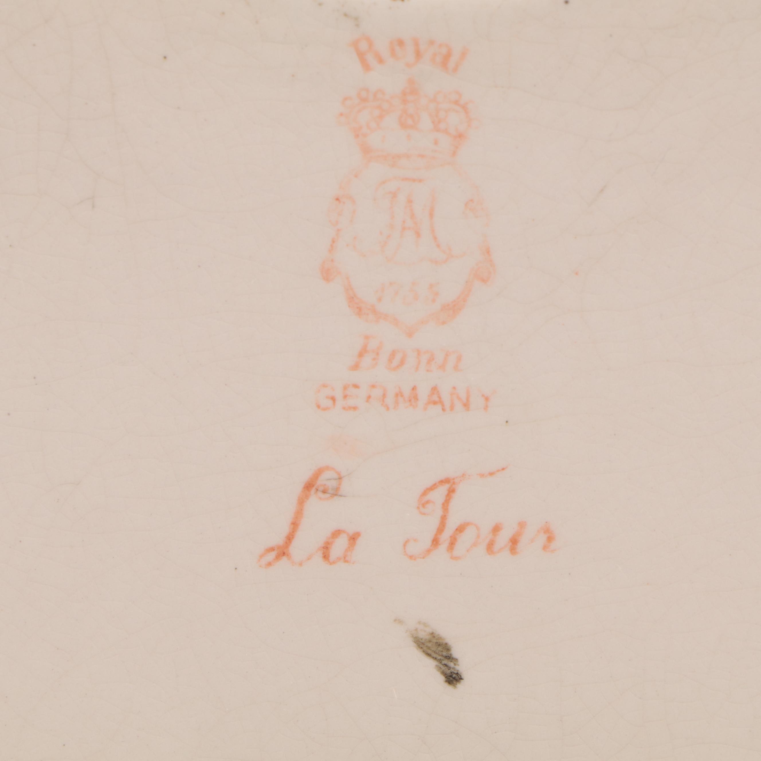 Ansonia Clock Co. "La Tour" Floral Royal Bonn Porcelain Case Mantle Clock, 1882