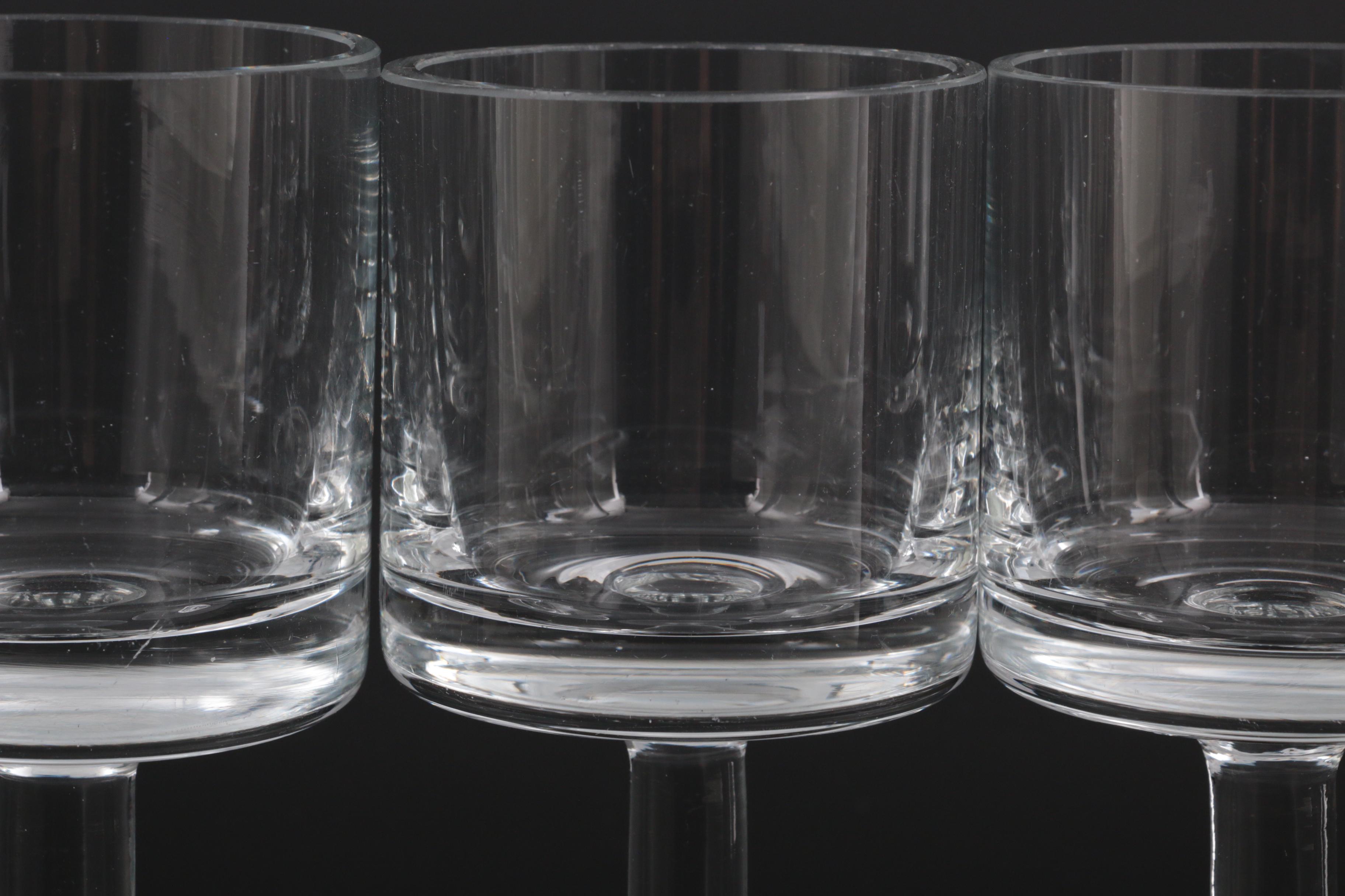 Calvin Klein "Bergen" Crystal Wine Glasses