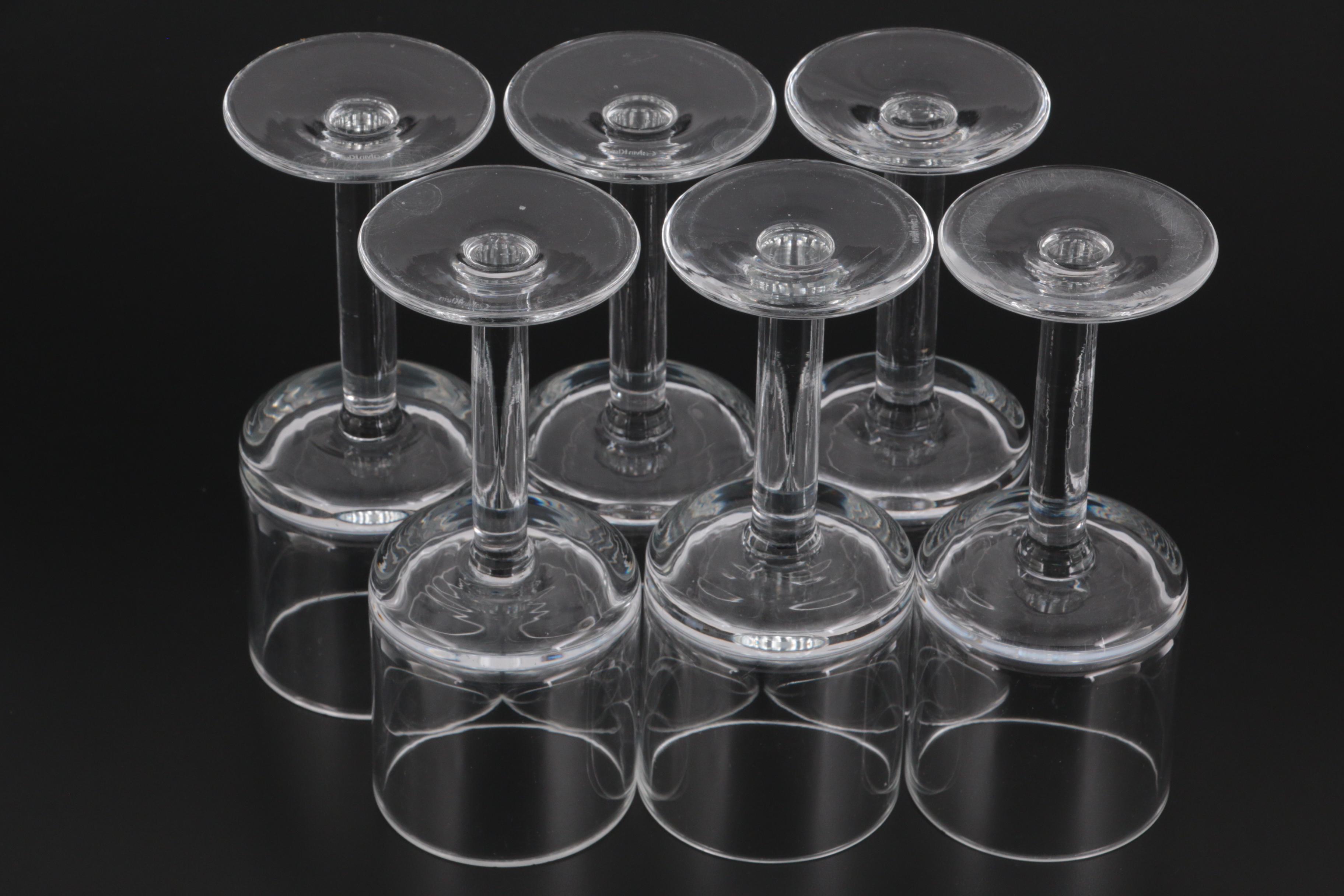 Calvin Klein "Bergen" Crystal Wine Glasses