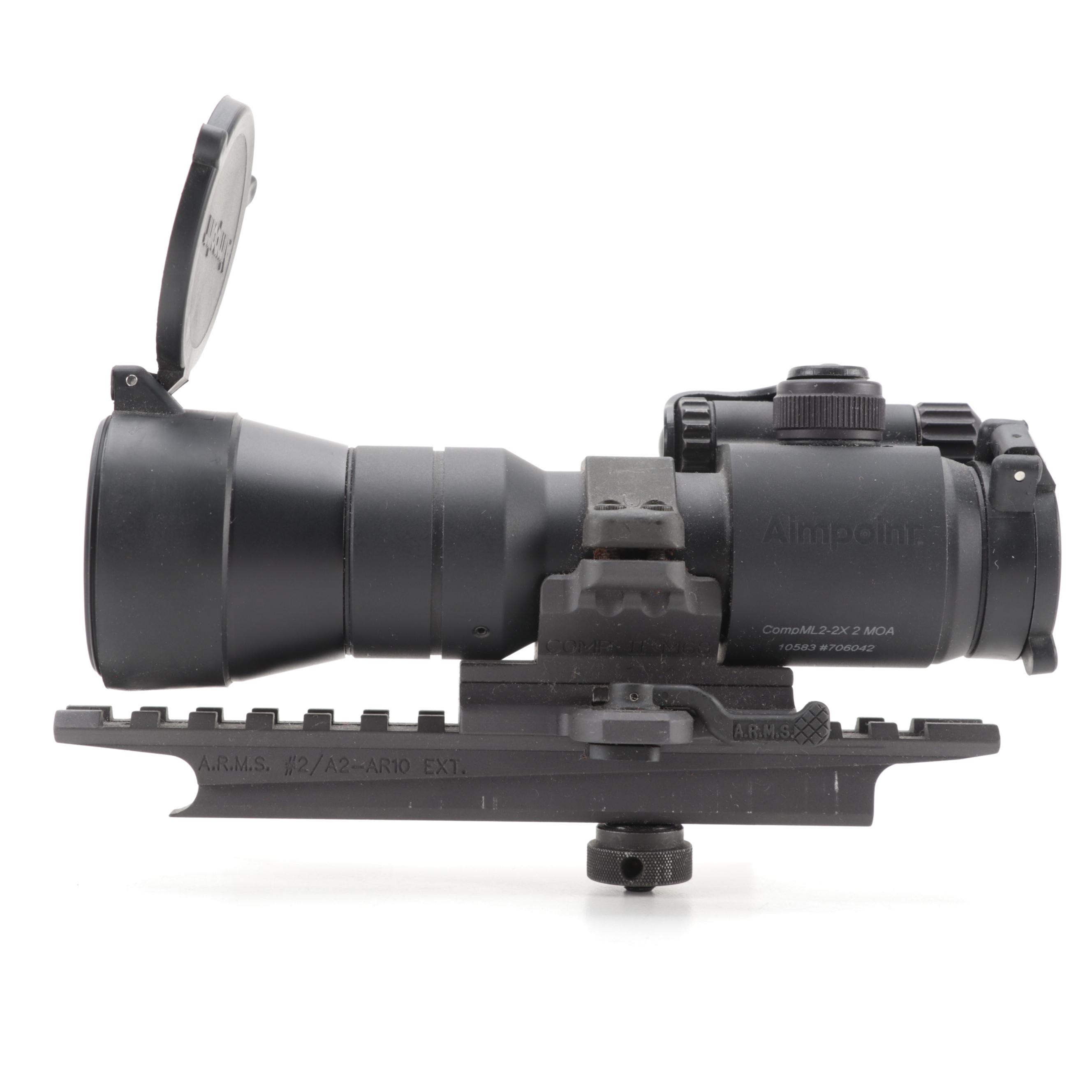 Aimpoint Comp ML2-2X Red Dot Scope with AR-10 Scope mount
